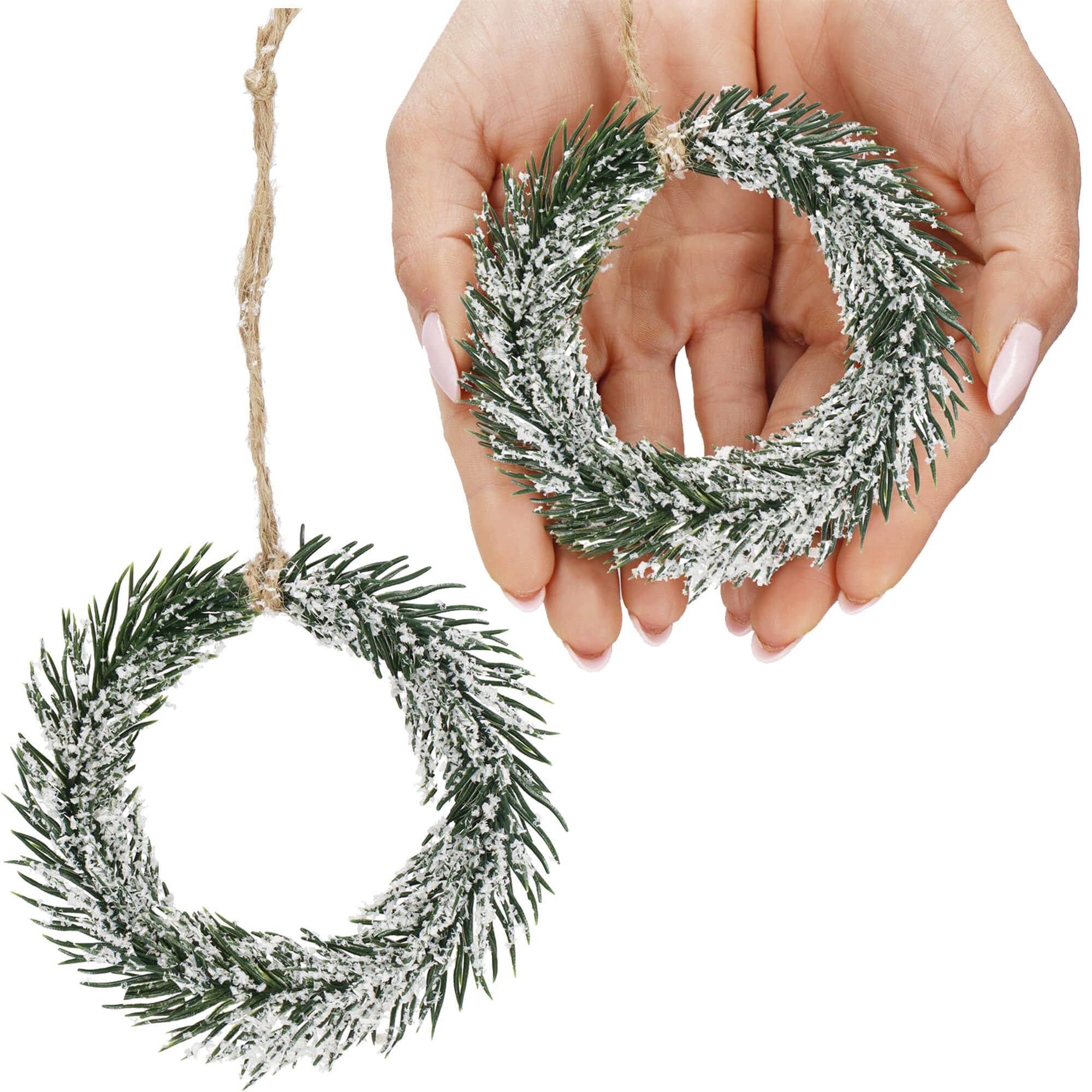 Dekoratyvinė šakelė springos, 10 cm, ruda/balta/žalia