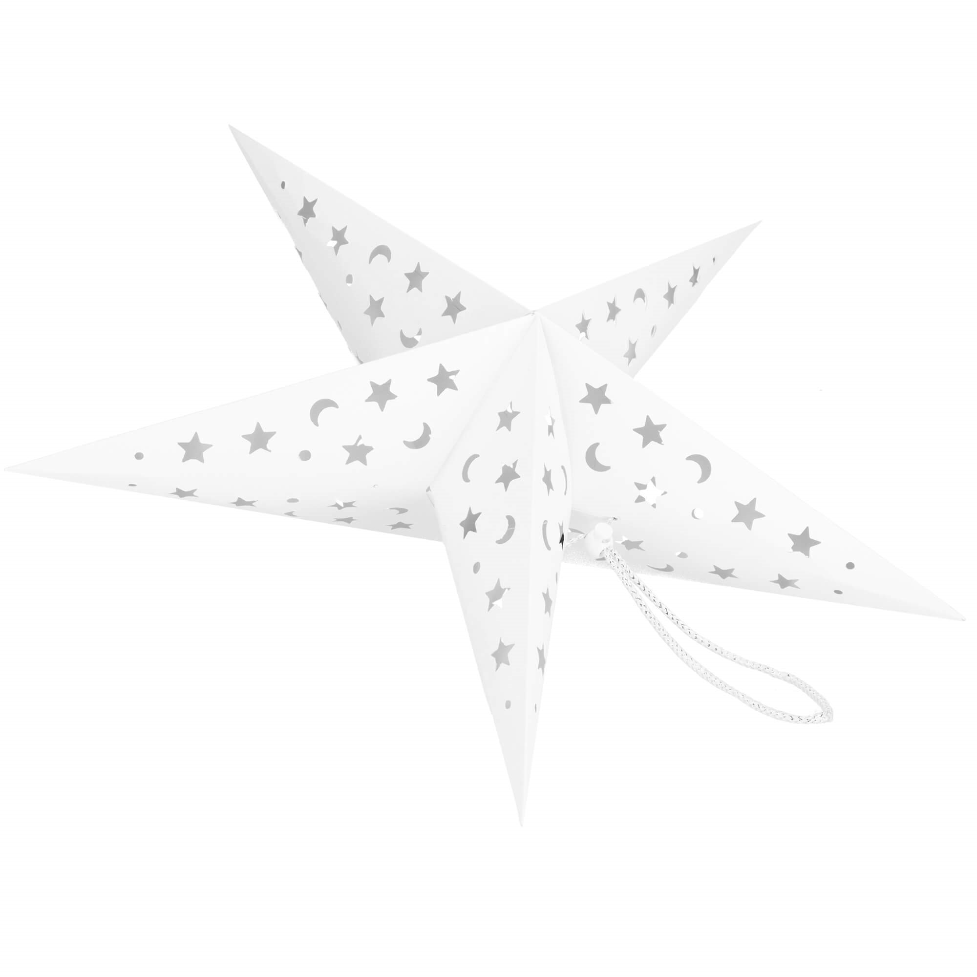 Kalėdinė žvaigždės formos girlianda springos, 60 cm