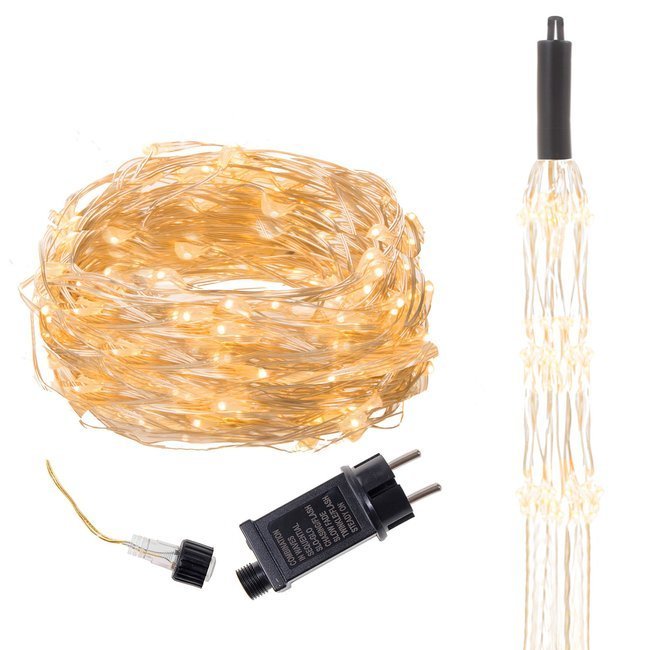 Dekoratyvinės led girliandos springos cl0093, 2 m, 300 led