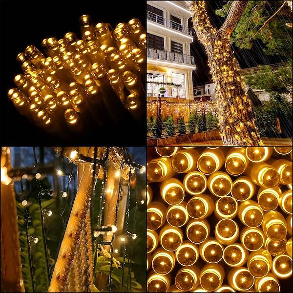 Kalėdų girlianda springos 200 led 15,5 m šiltai balta