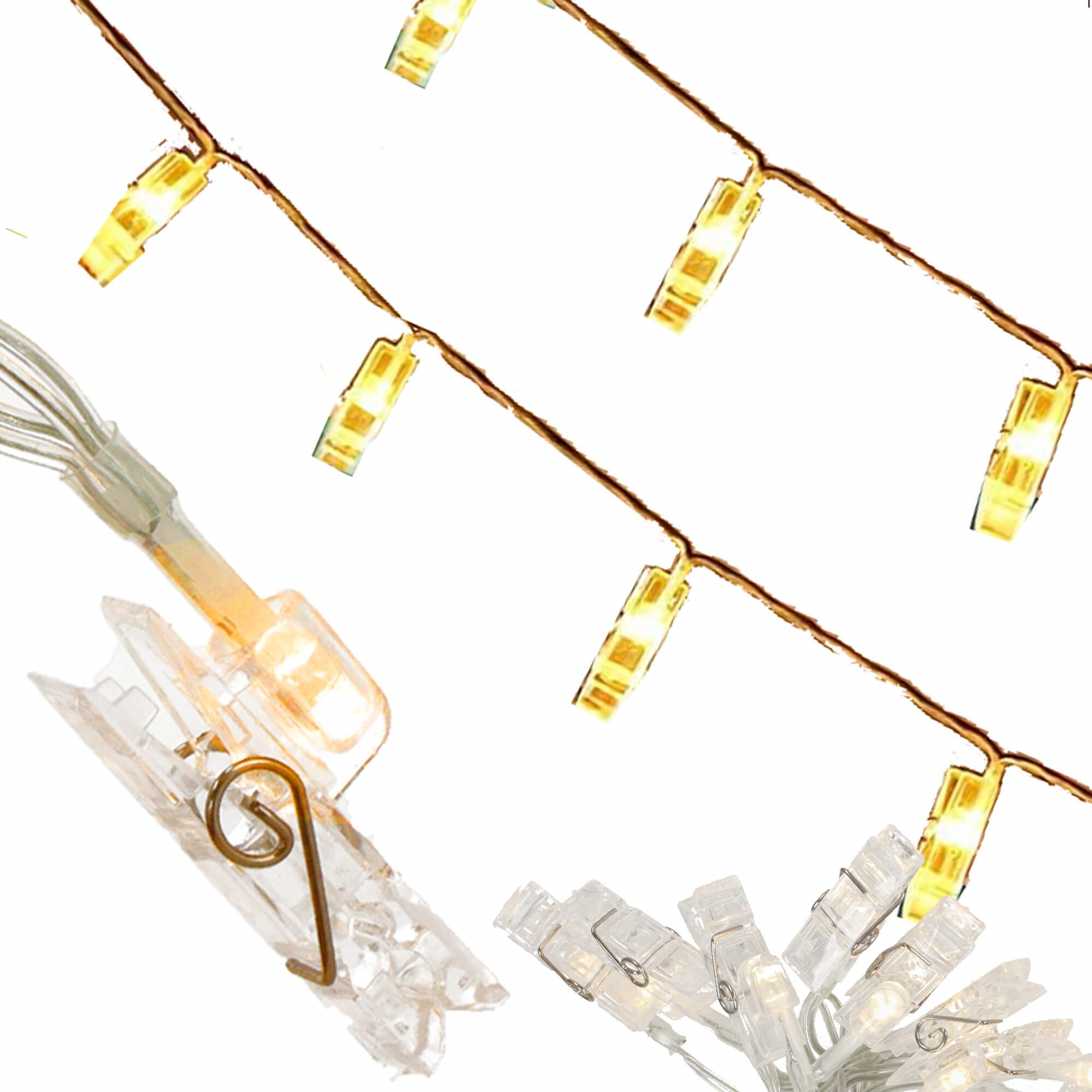 Led segtukų girlianda springos cl4131, 10 led, 1,35 m