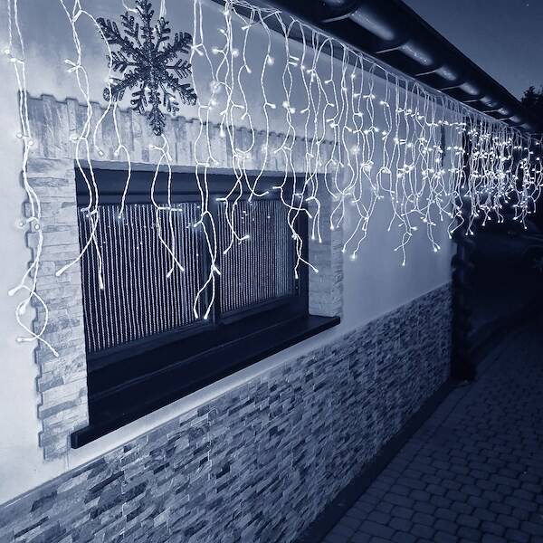 Kalėdinės lemputės springos 500 led su 8 funkcijomis