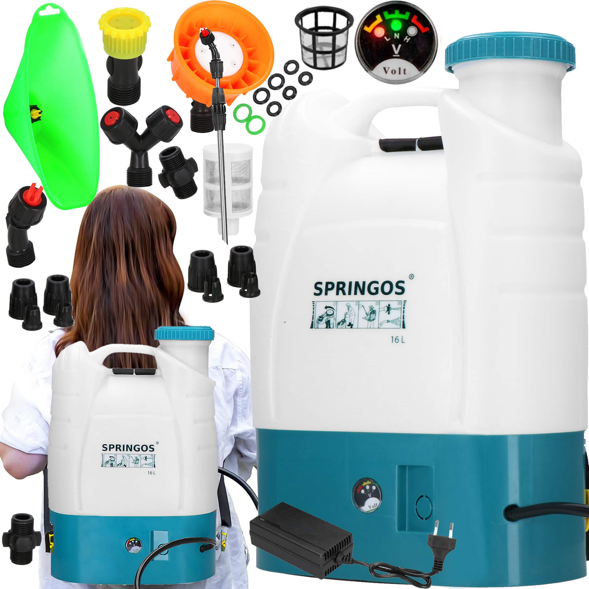 Elektrinis sodo purkštuvas springos ga0059, 16l 1