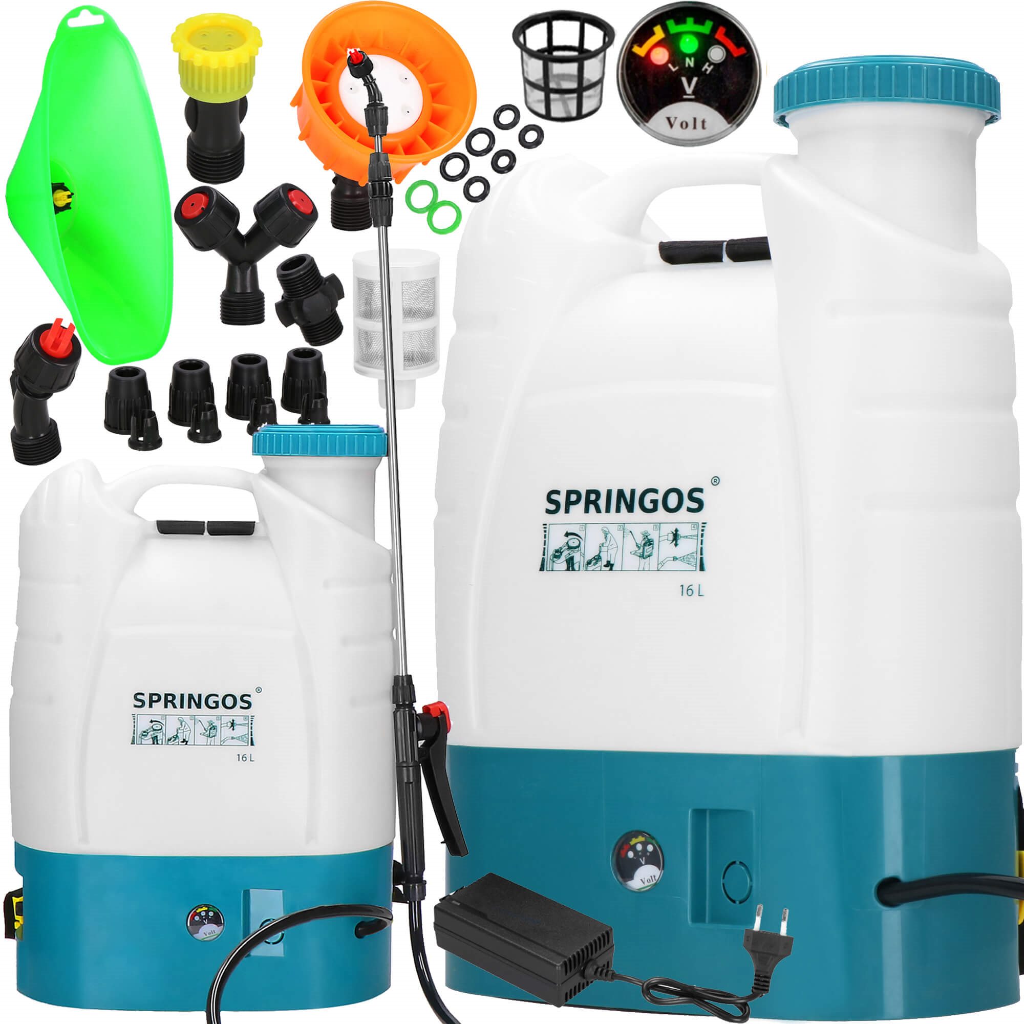Elektrinis sodo purkštuvas springos ga0059, 16l