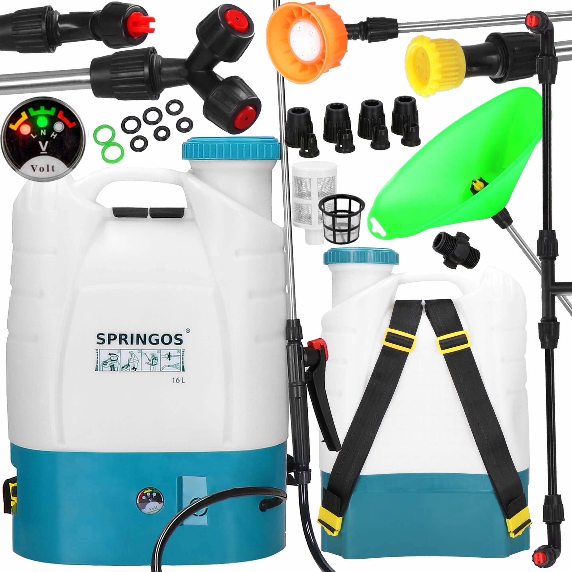 Elektrinis sodo purkštuvas springos ga0059, 16l