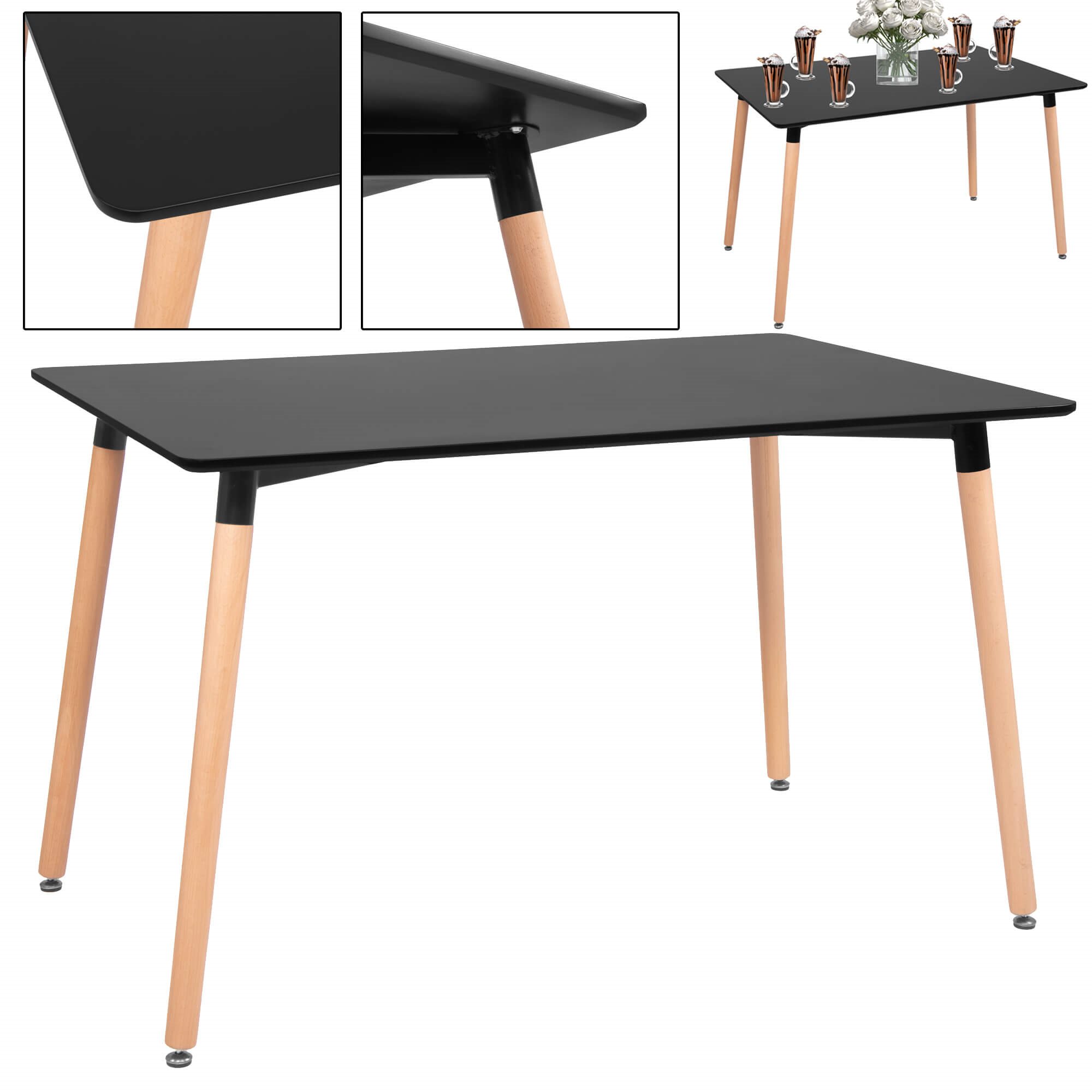 Kavos staliukas springos hf0016, 120x80 cm, juodas/rudas