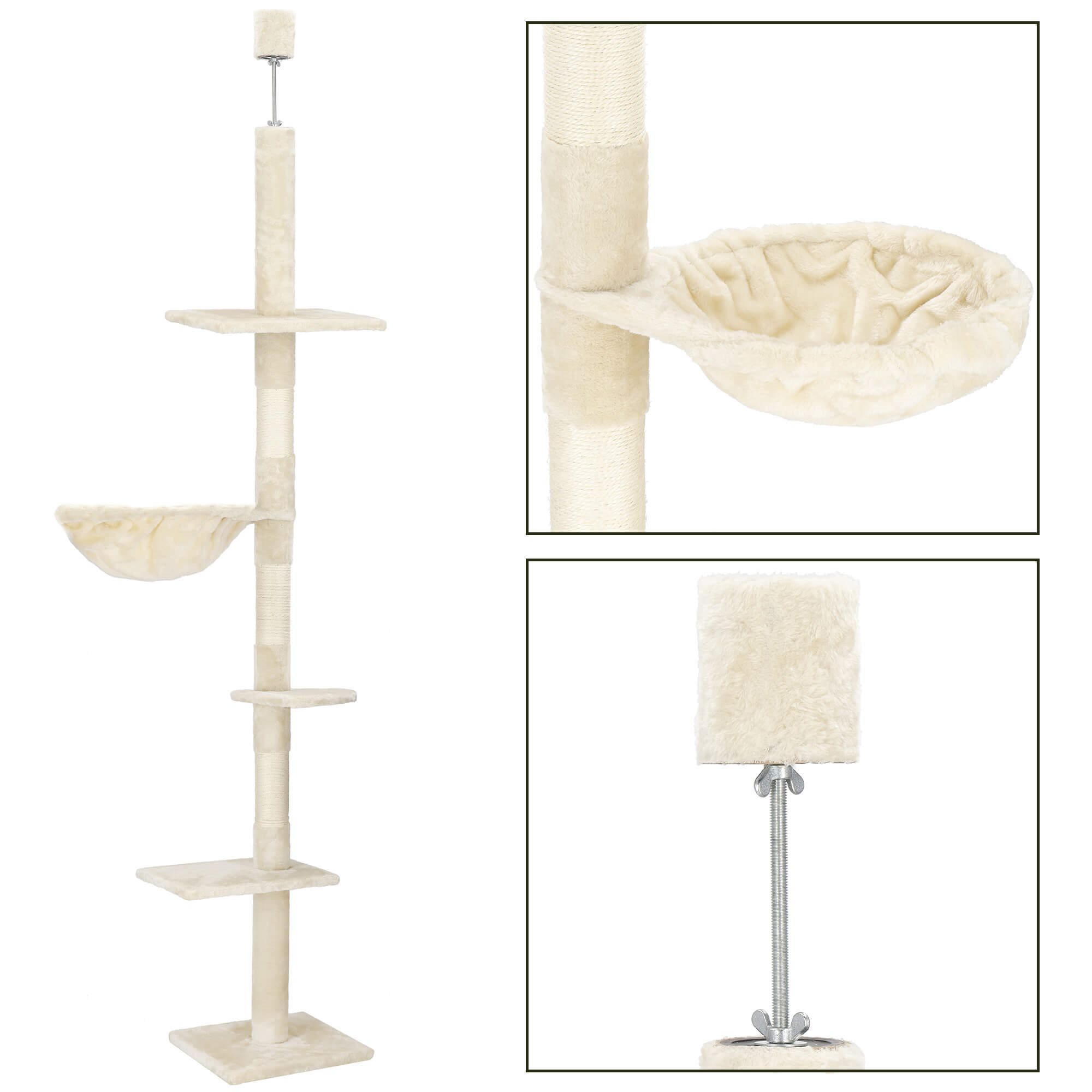 Kačių draskyklė Springos PA1052, 240–265 cm, 5 lygiai 2