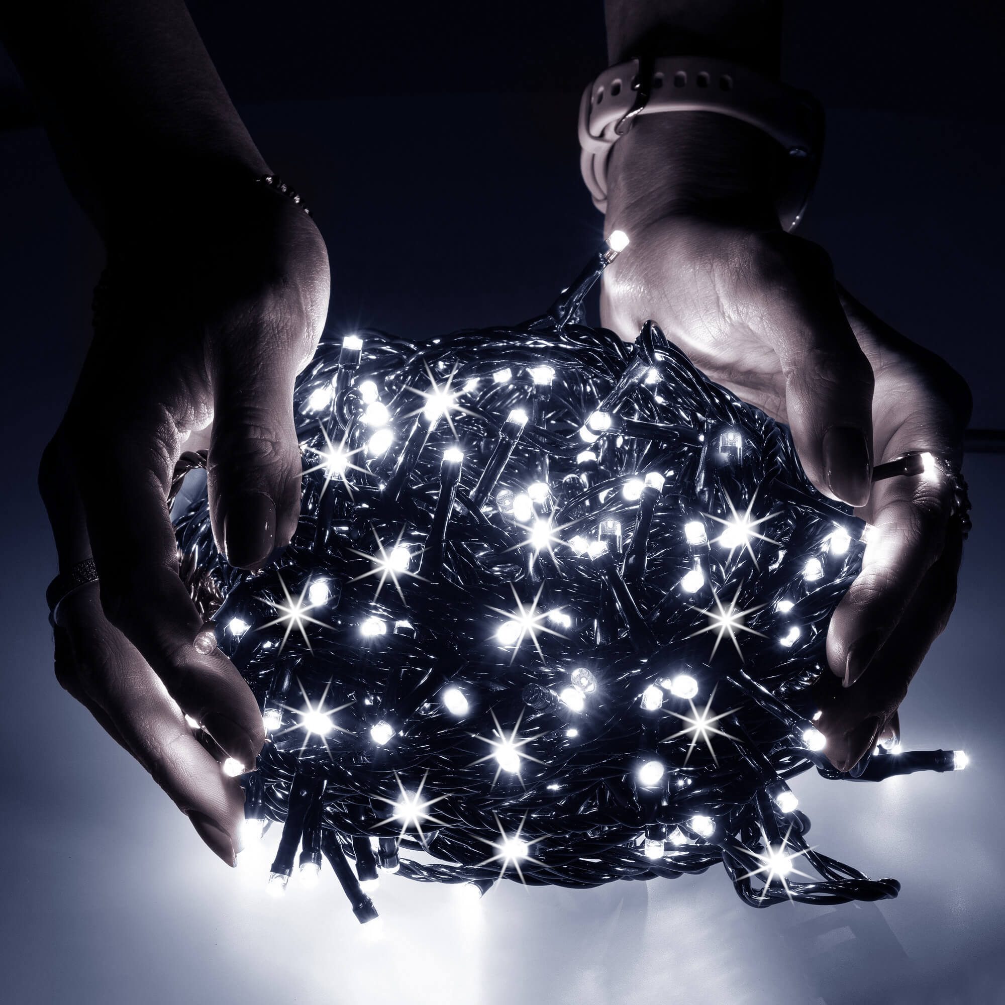 Kalėdinės lemputės springos 1000 led, 50 m, ip44