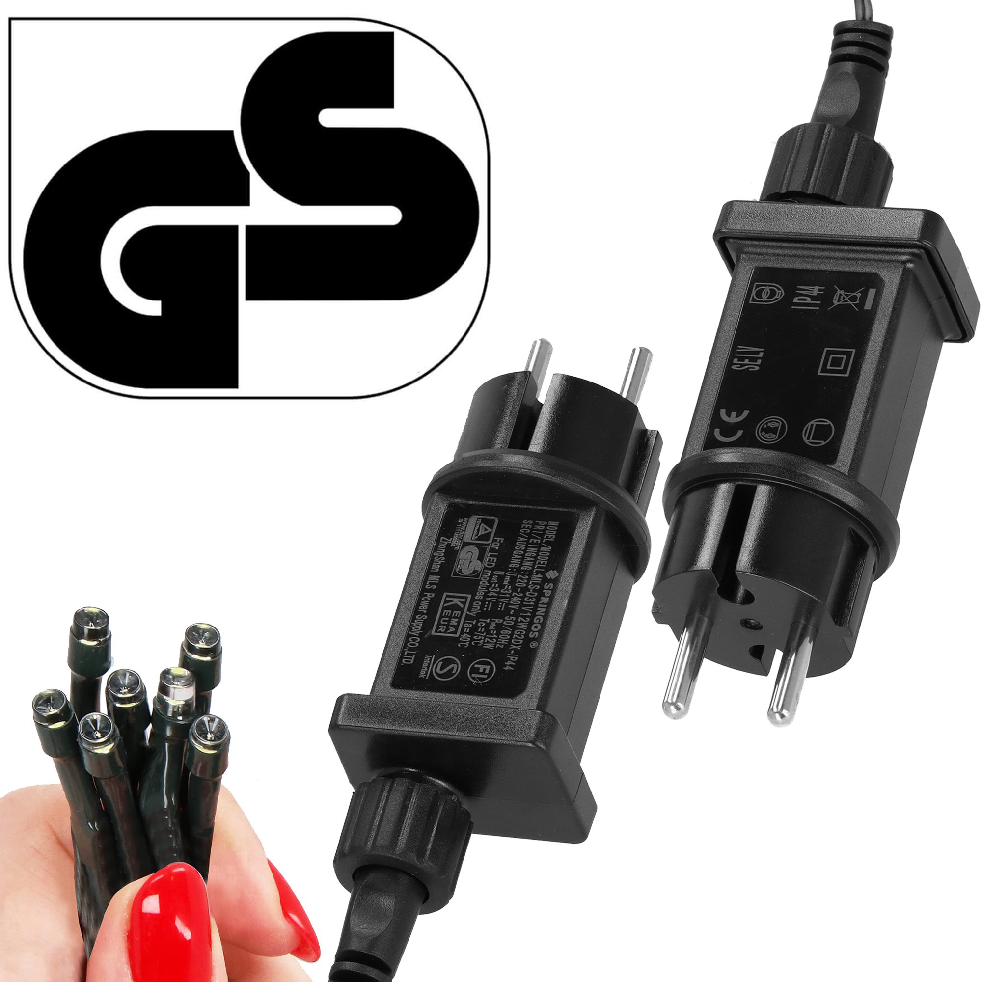 Kalėdinės lemputės springos 1000 led, 50 m, ip44