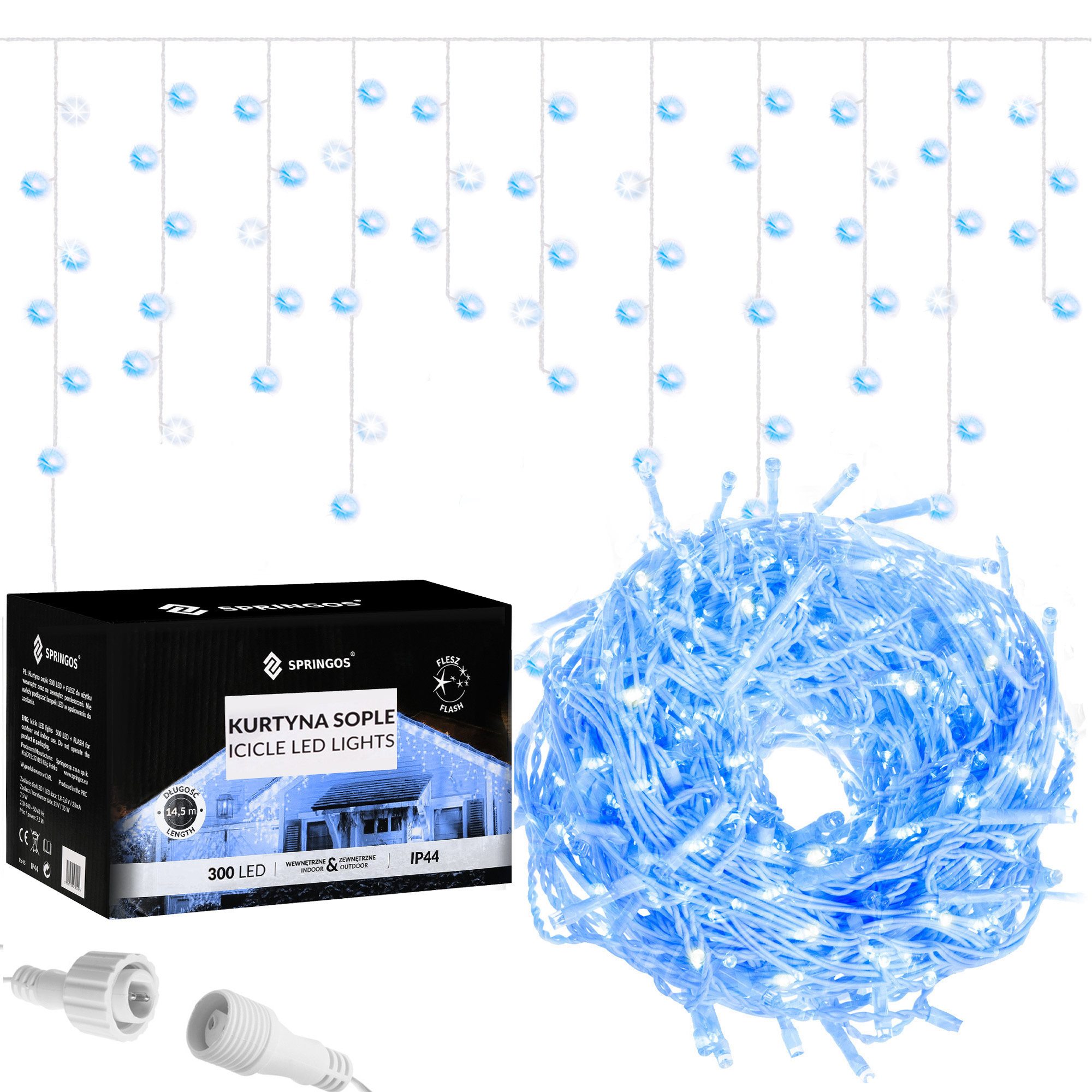 Kalėdinės lemputės springos cl0318 300 led