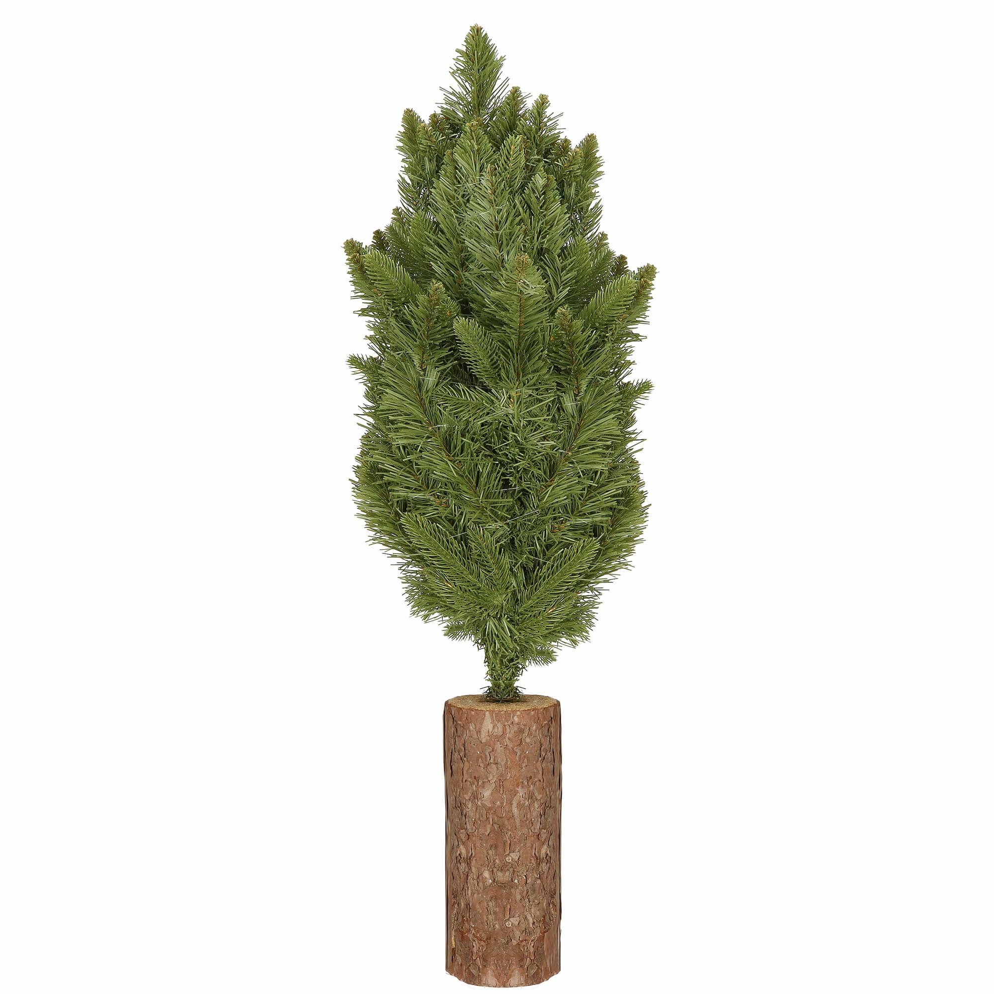 Dirbtinė Kalėdų eglutė ant medinio kamieno, žalia, 90 cm