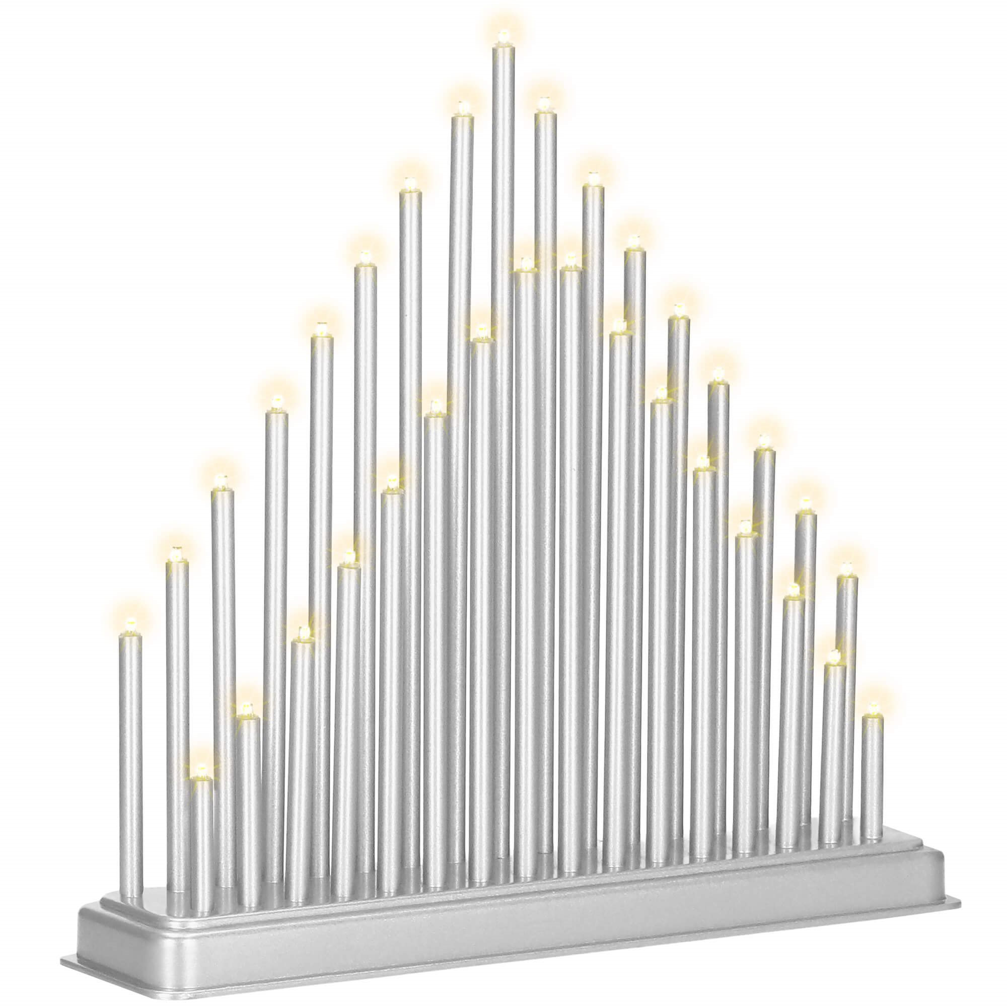 Žvakių stovas su led apšvietimu springos cl0855