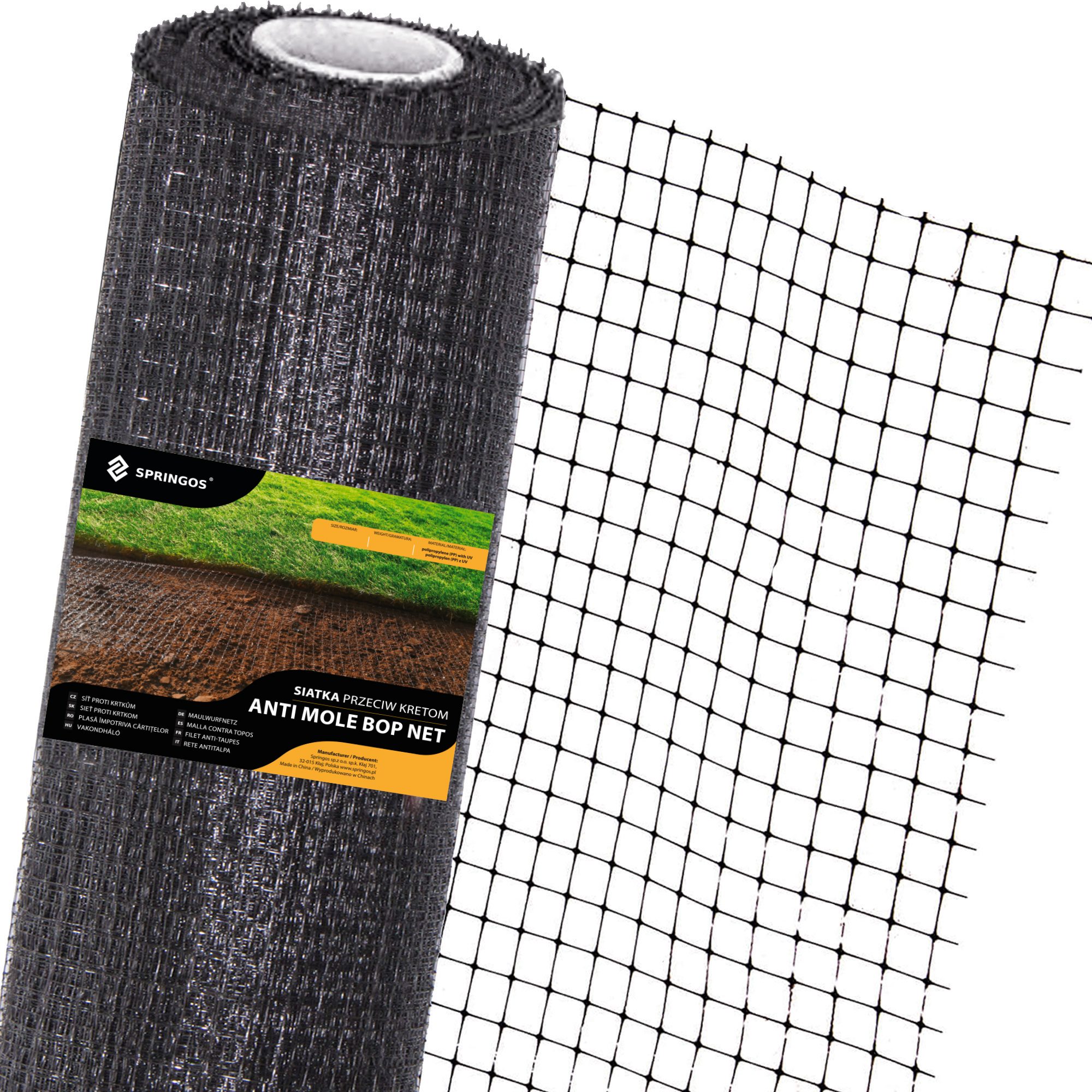 Tinklelis nuo kurmių Springus 2x300 m 30g/m2