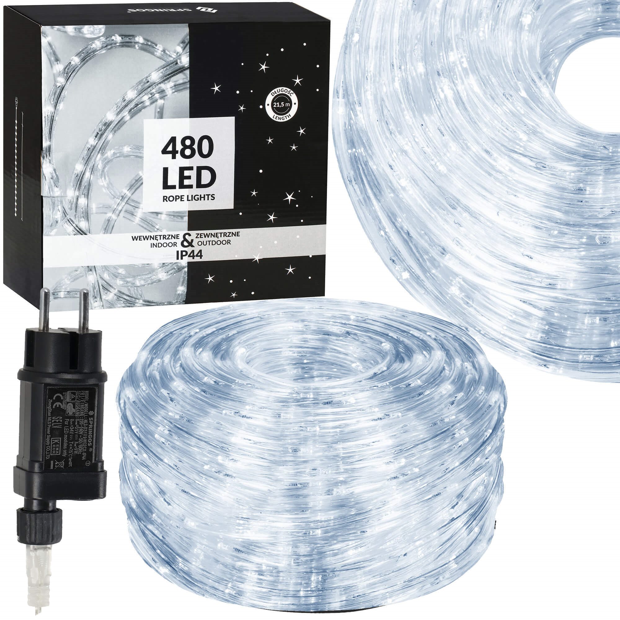 Kalėdinės lemputės springos 480 led, 21,5 m