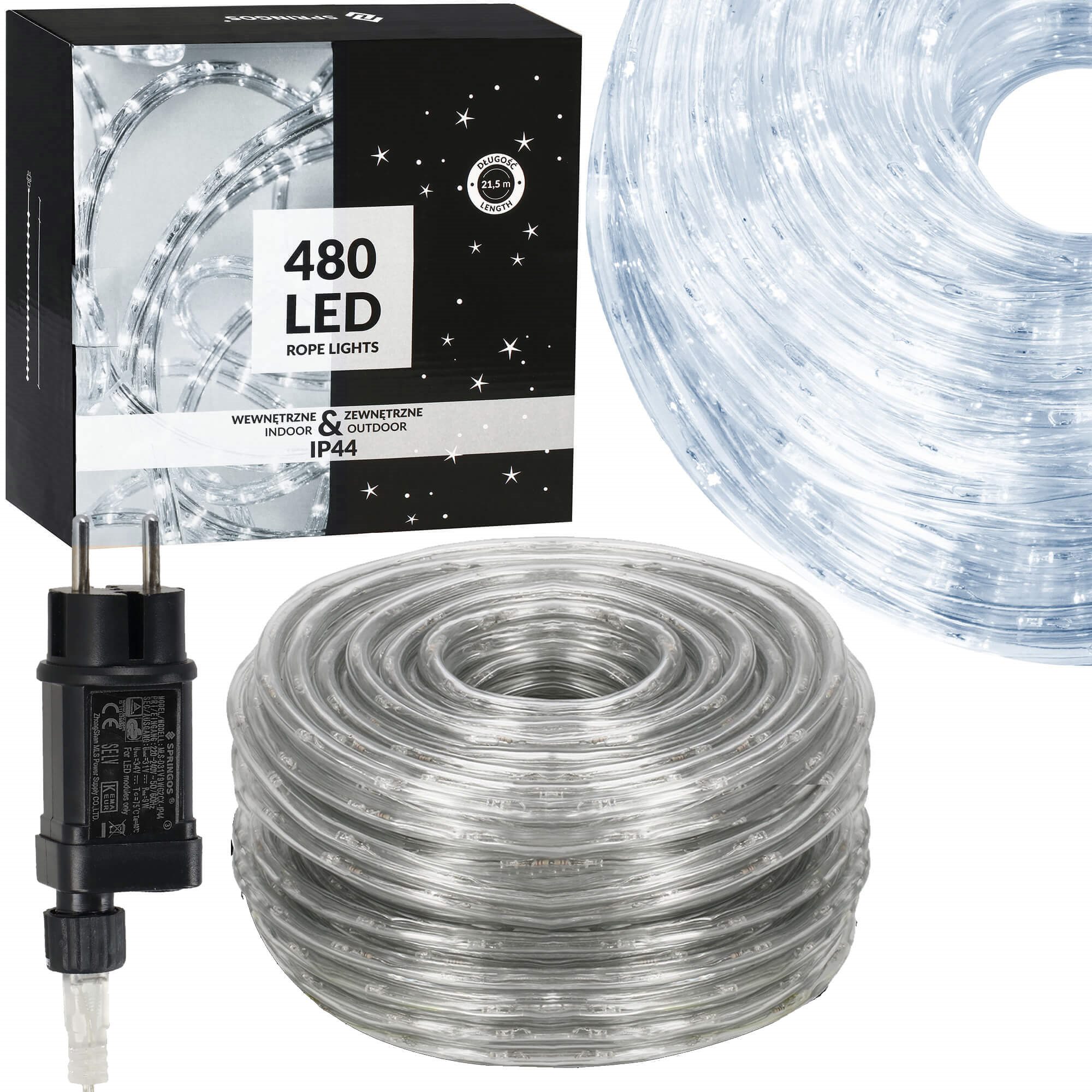 Kalėdinės lemputės springos 480 led, 21,5 m