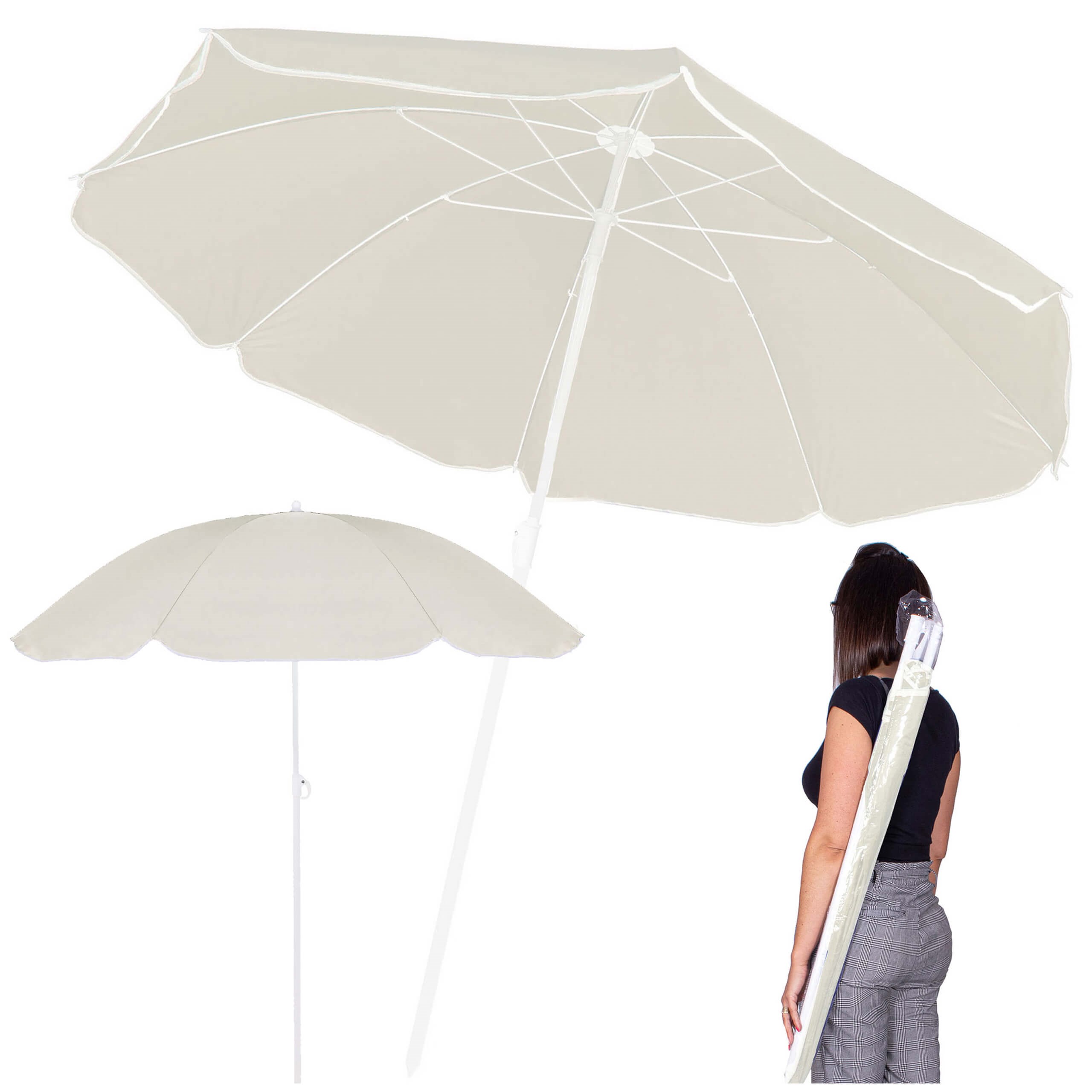 Paplūdimio skėtis 160 cm 3