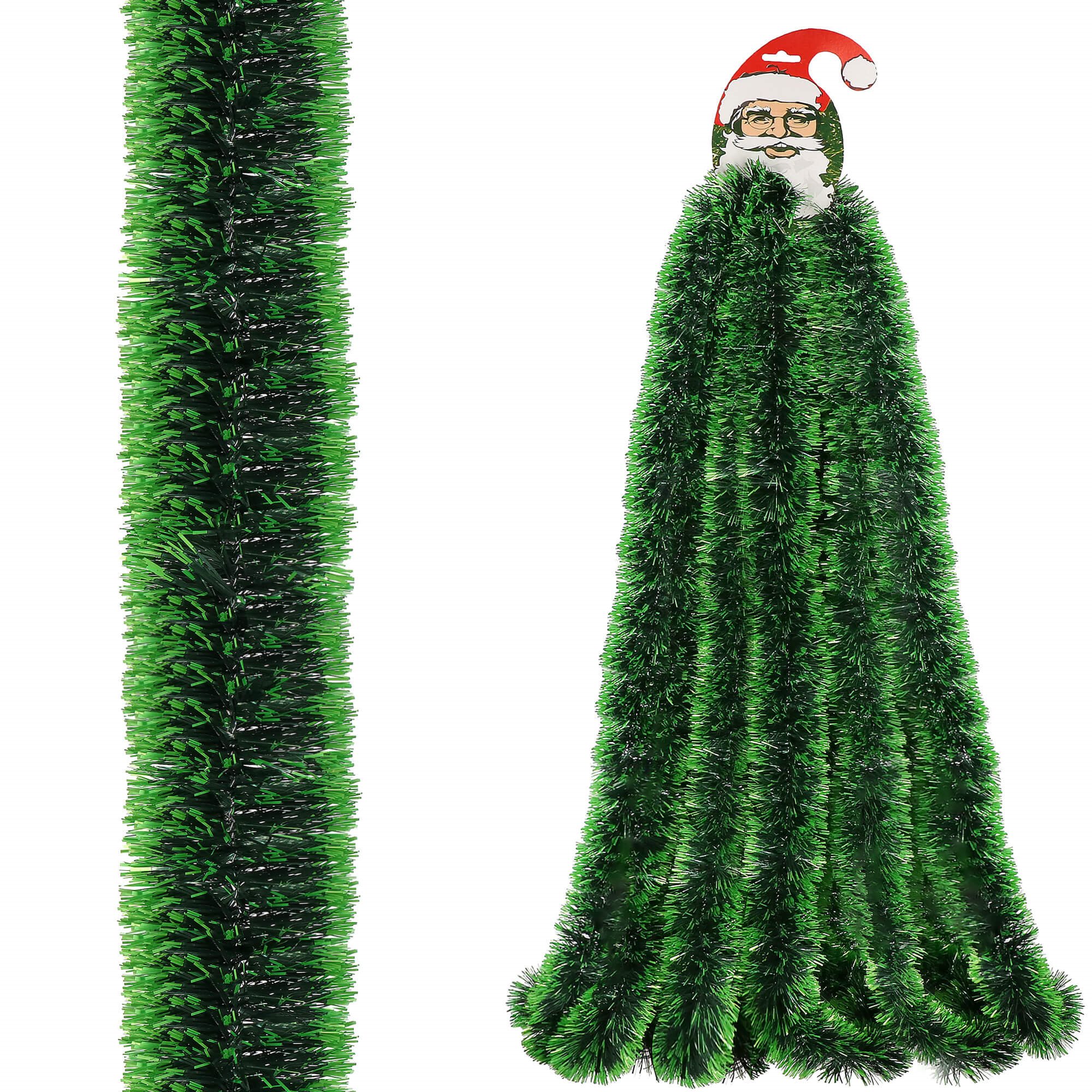 Kalėdų eglės girlianda springos, 6 m, žalia