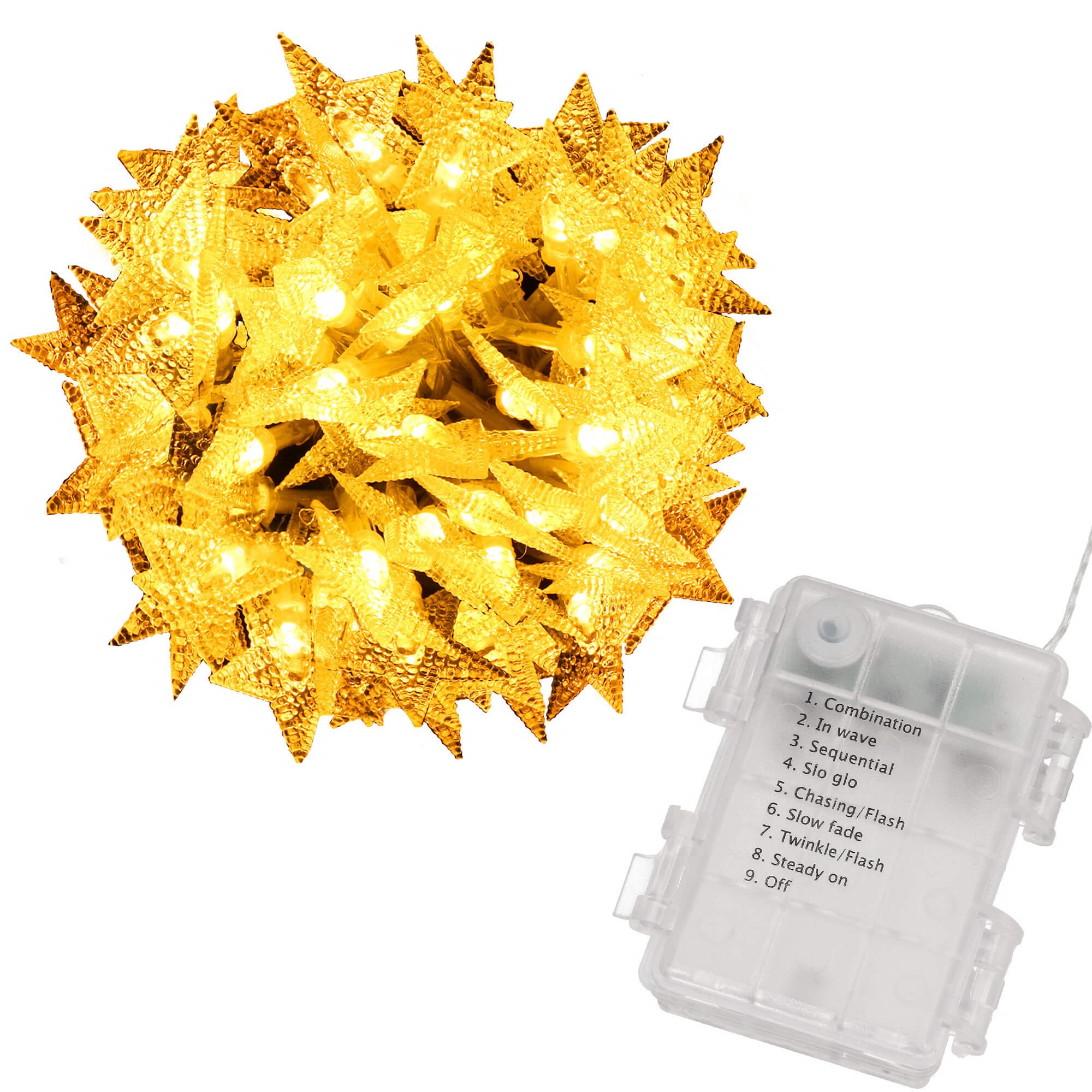 Šviesos girlianda springos 50 led, 5 m 2