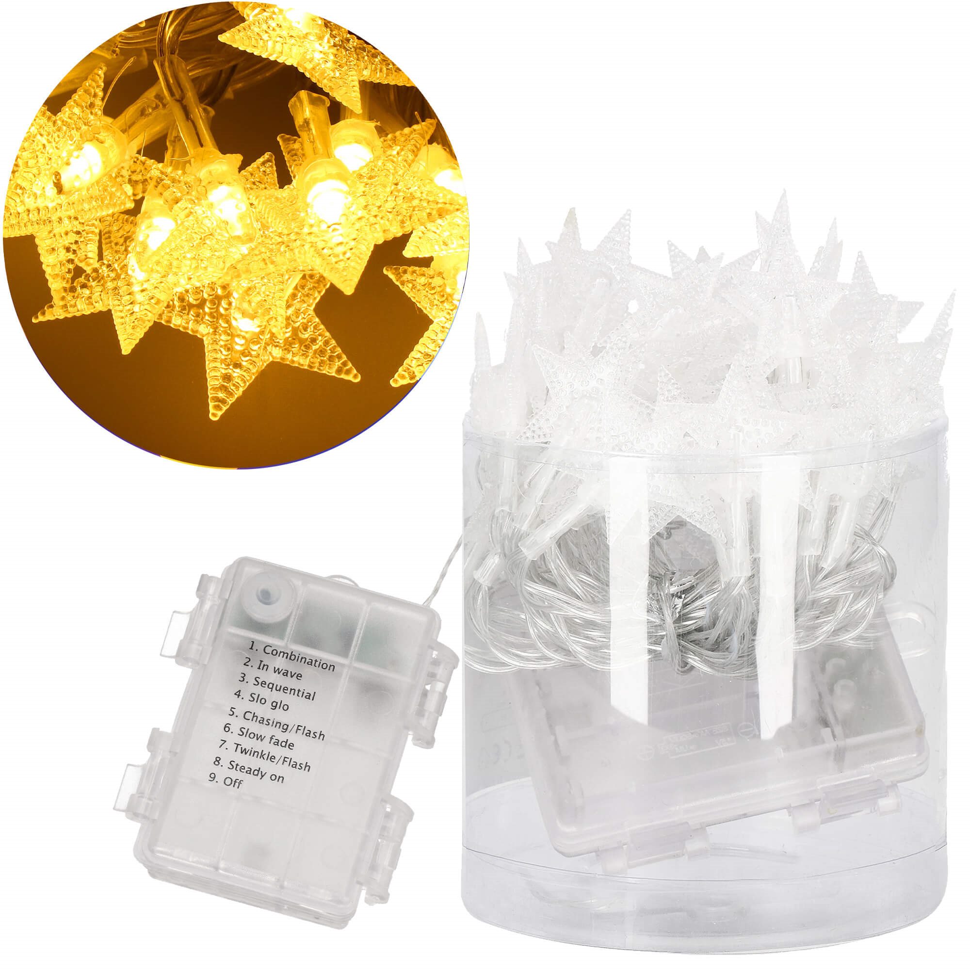 Šviesos girlianda springos 50 led, 5 m