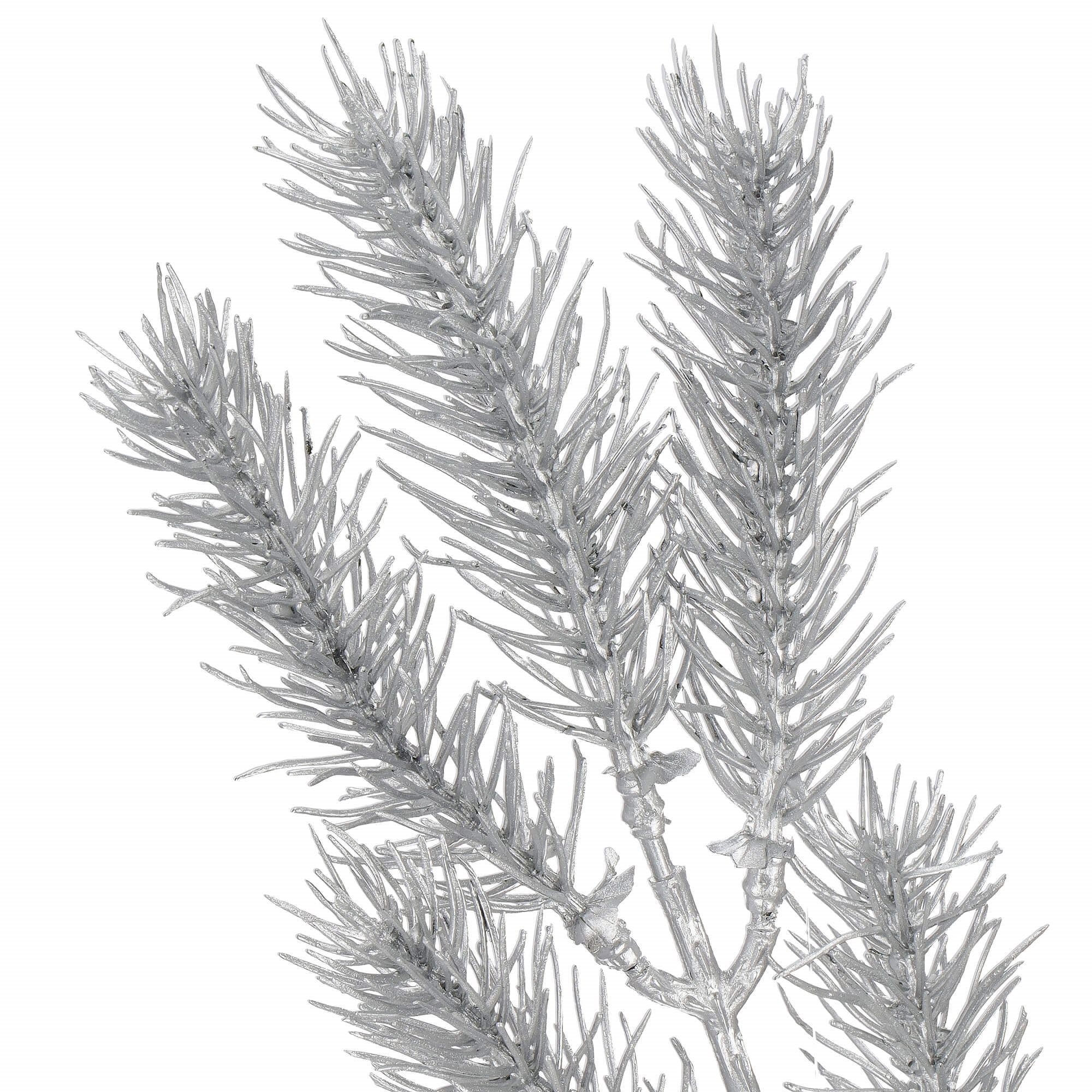 Dekoratyvinė šakelė springos, 47 cm, žalia/sidabrinė