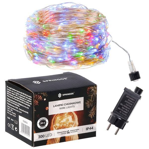 Kalėdinės lemputės springos cl0311, 300 led, 30 m