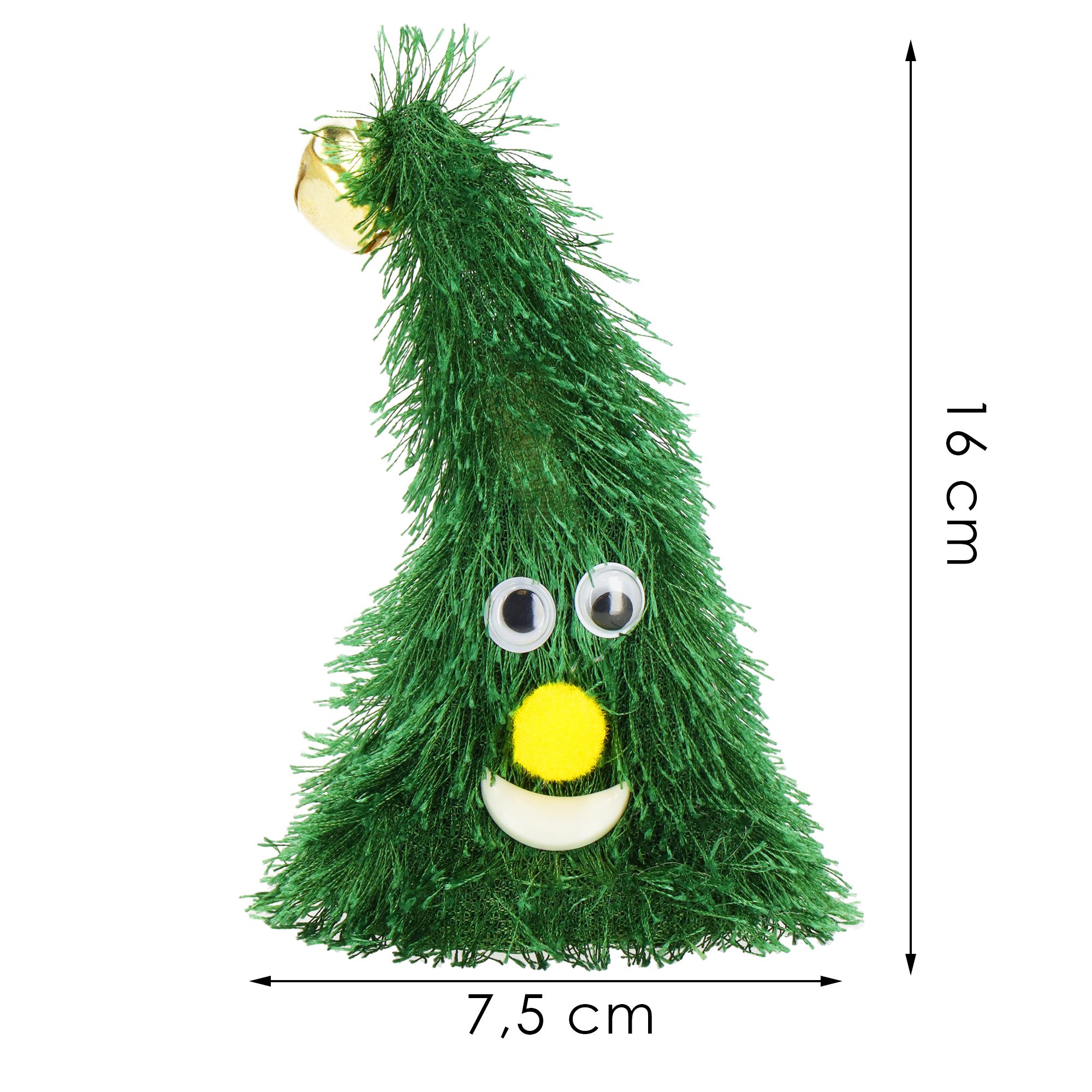 Šokanti kalėdų eglutė springos® su dainuojančiomis melodijomis, 16 cm