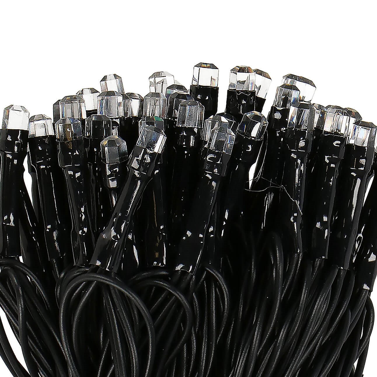 Girlianda springos 120 led, šaltai balta, 9 m