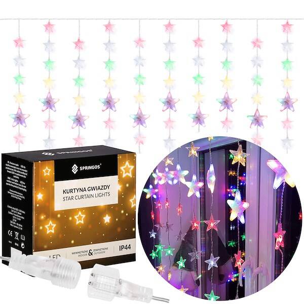 Kalėdinės lemputės springos cl4005 180 led šviesos girlianda