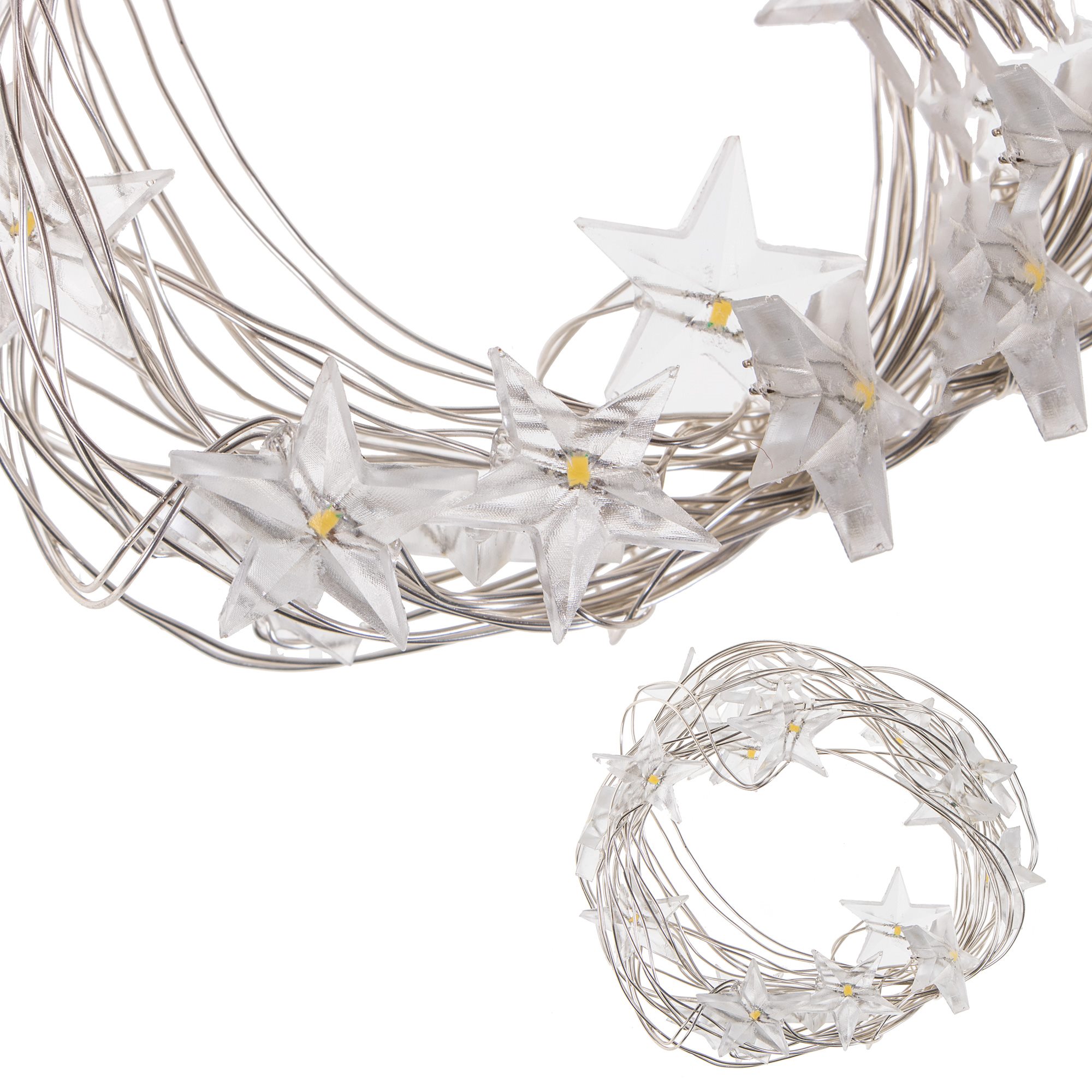 Led girlianda springos 50 diodų, šilta balta, 5,7 m