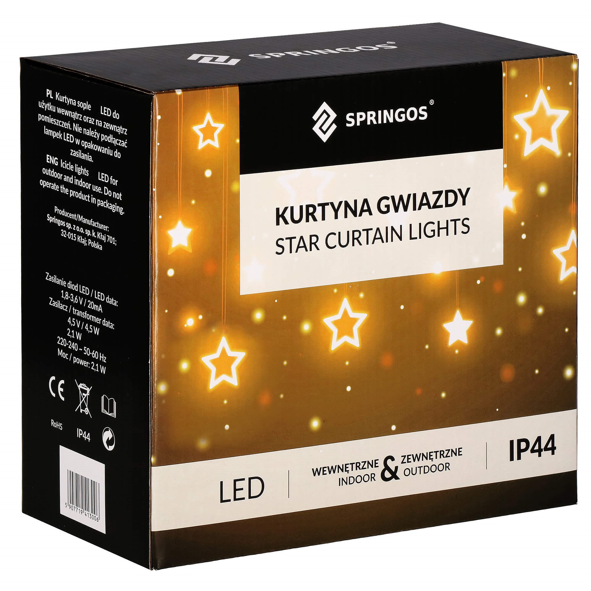 Užuolaida su led švieselėmis springos 138 led 3