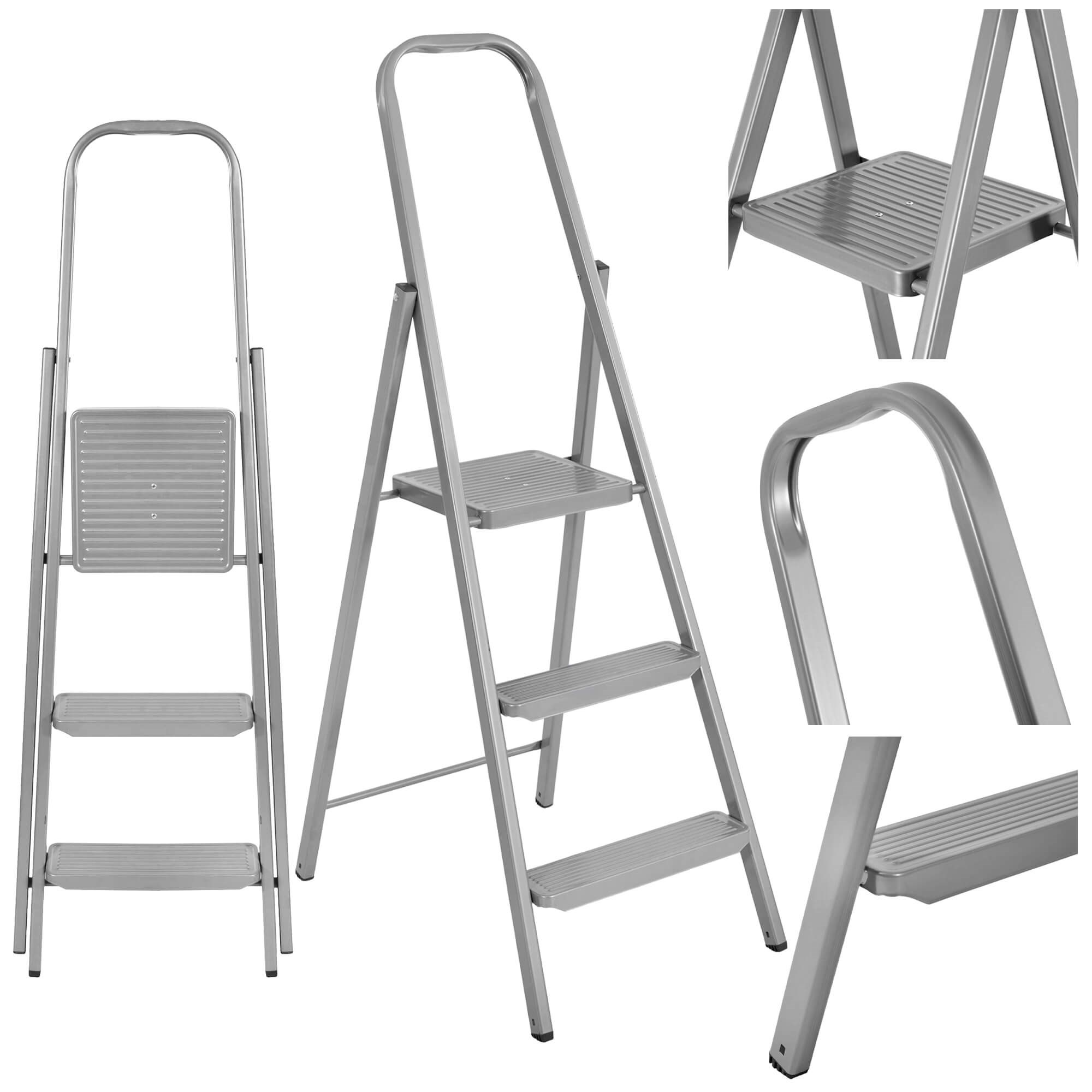Sulankstomos kopėčios springos ld0098, 3 pakopos, 123 cm, iki 150 kg