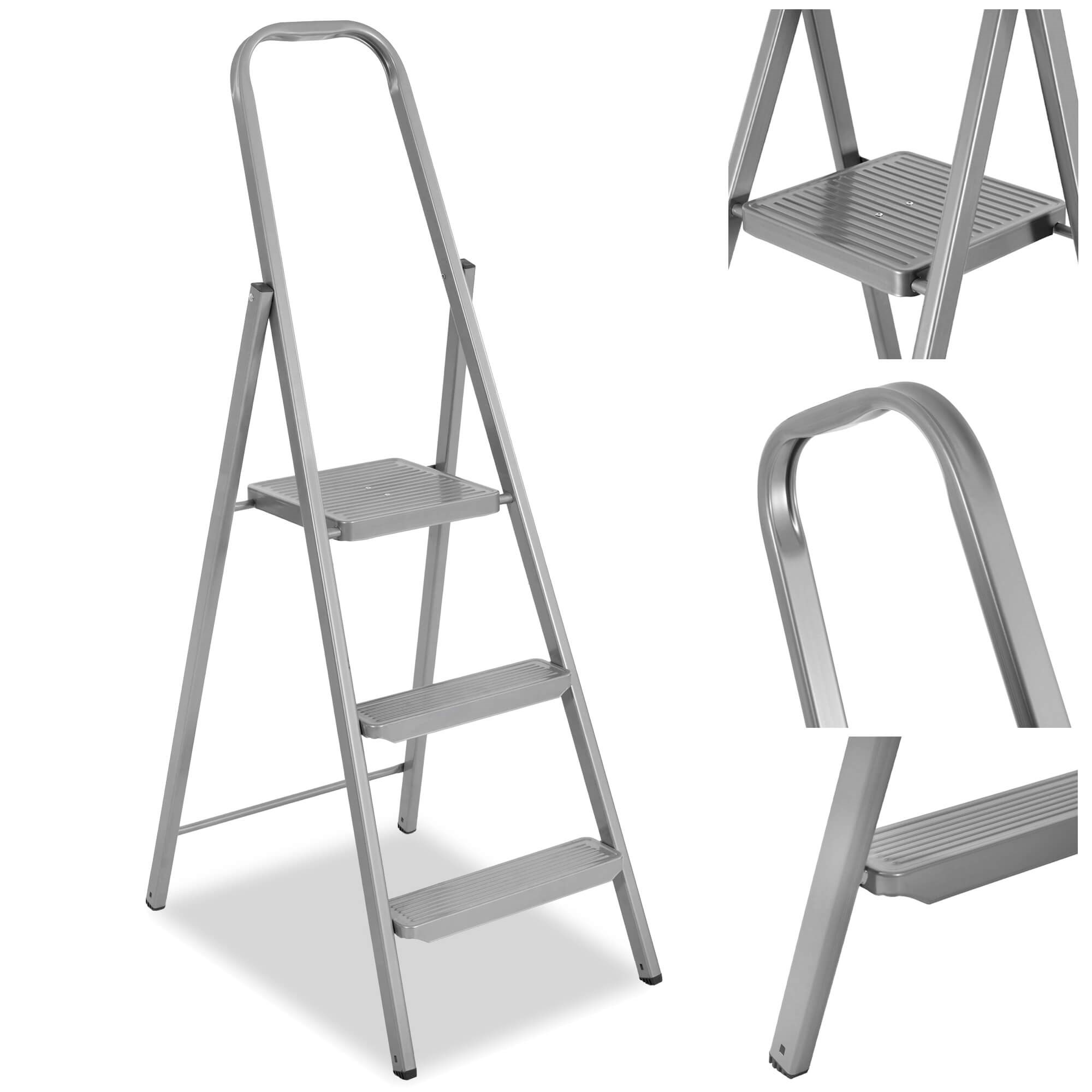Sulankstomos kopėčios springos ld0098, 3 pakopos, 123 cm, iki 150 kg 3