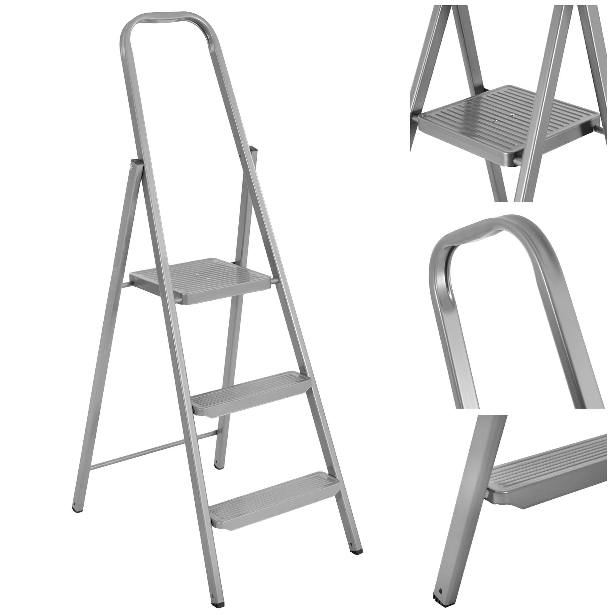 Sulankstomos kopėčios springos ld0098, 3 pakopos, 123 cm, iki 150 kg 2