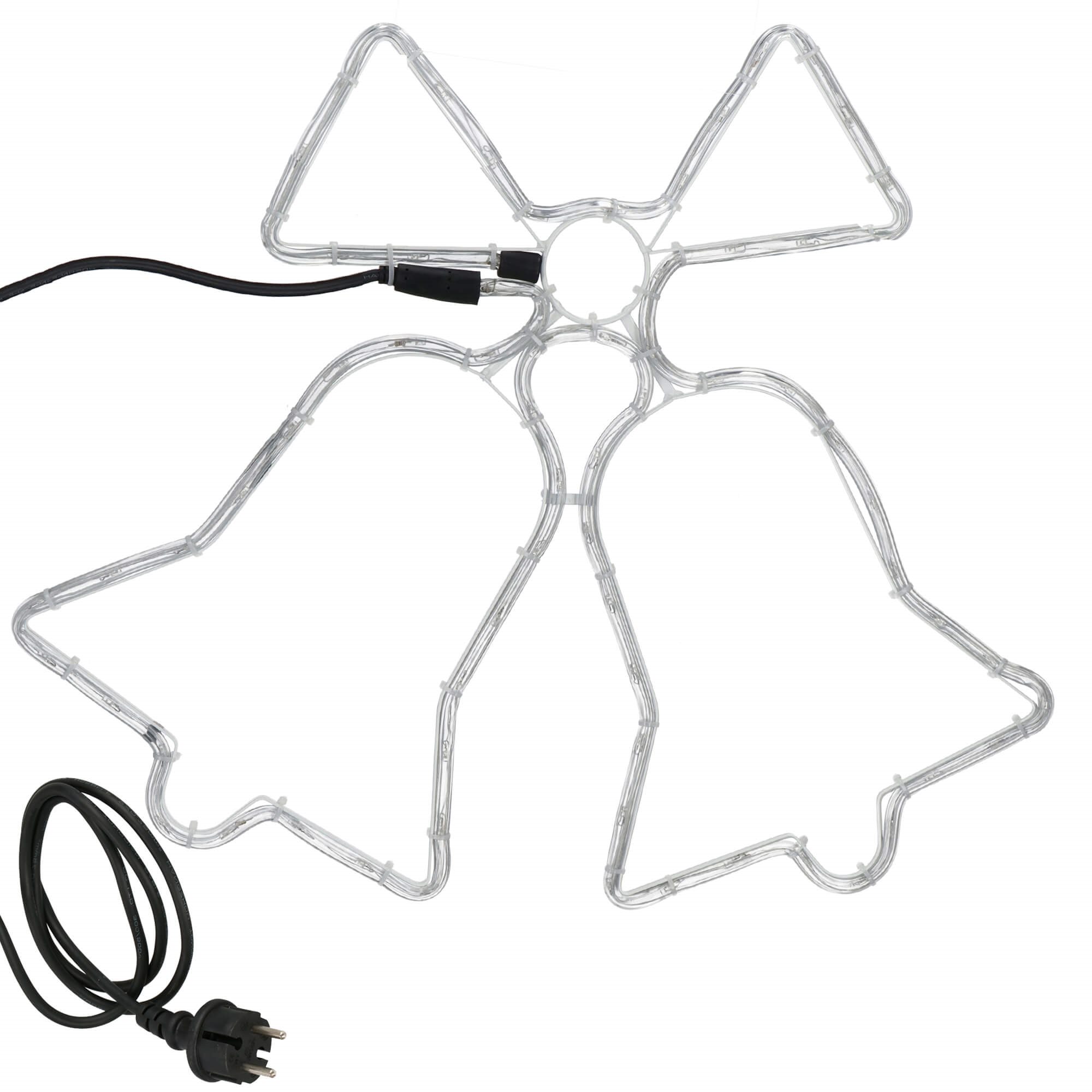 Led lemputės springos cl4049 su 72 diodais, mėlyna-raudona