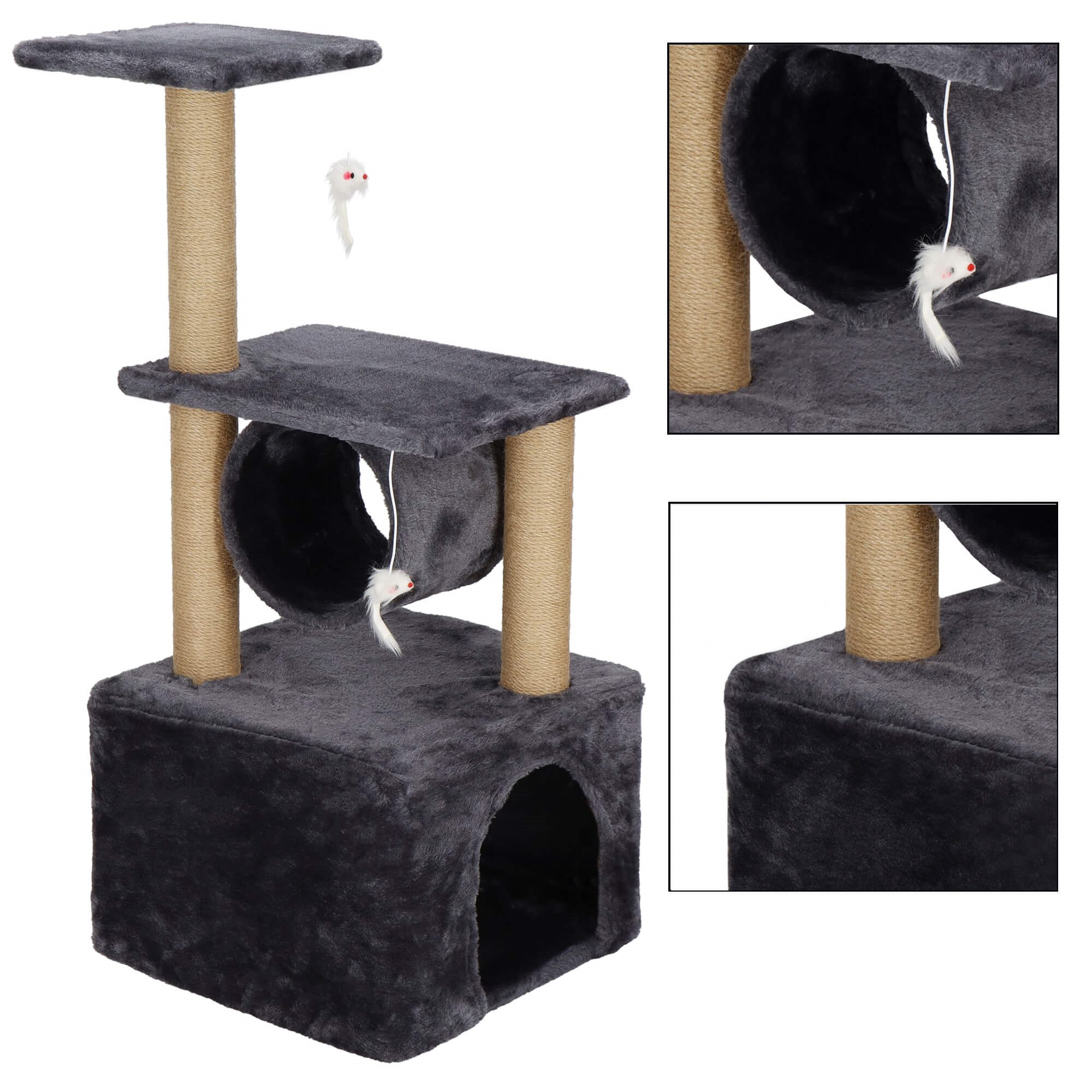 Kačių namelis-draskyklė springos pa1038, 62 cm, 5 lygiai