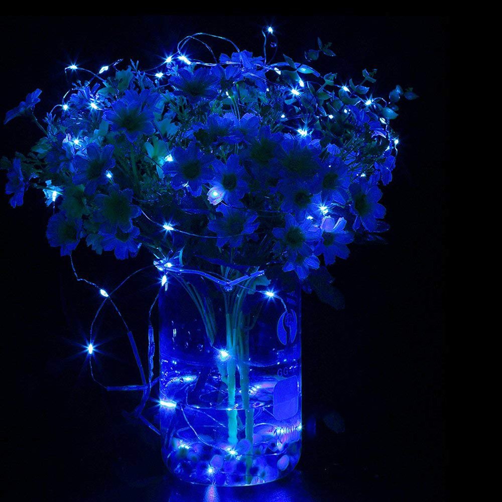 Kalėdų eglutės girlianda su 300 led lempučių, mėlyna 2