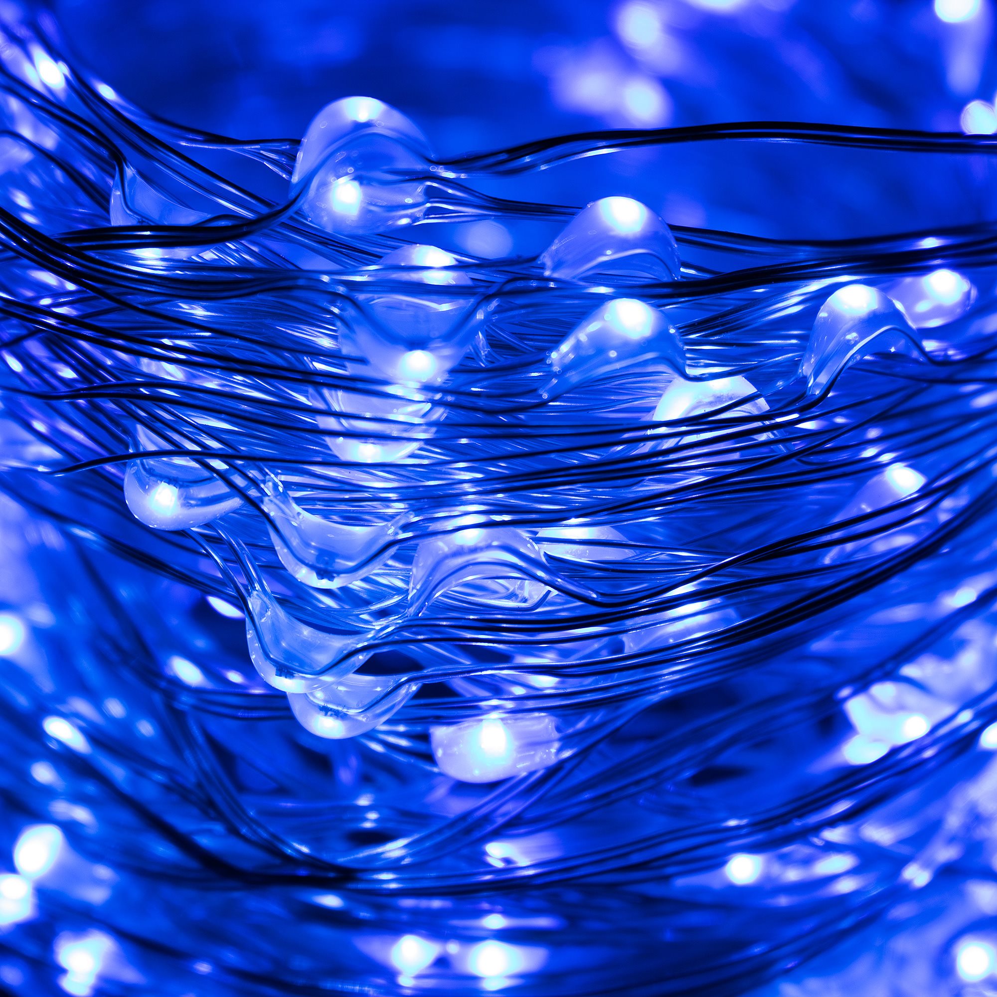 Kalėdų eglutės girlianda su 300 led lempučių, mėlyna