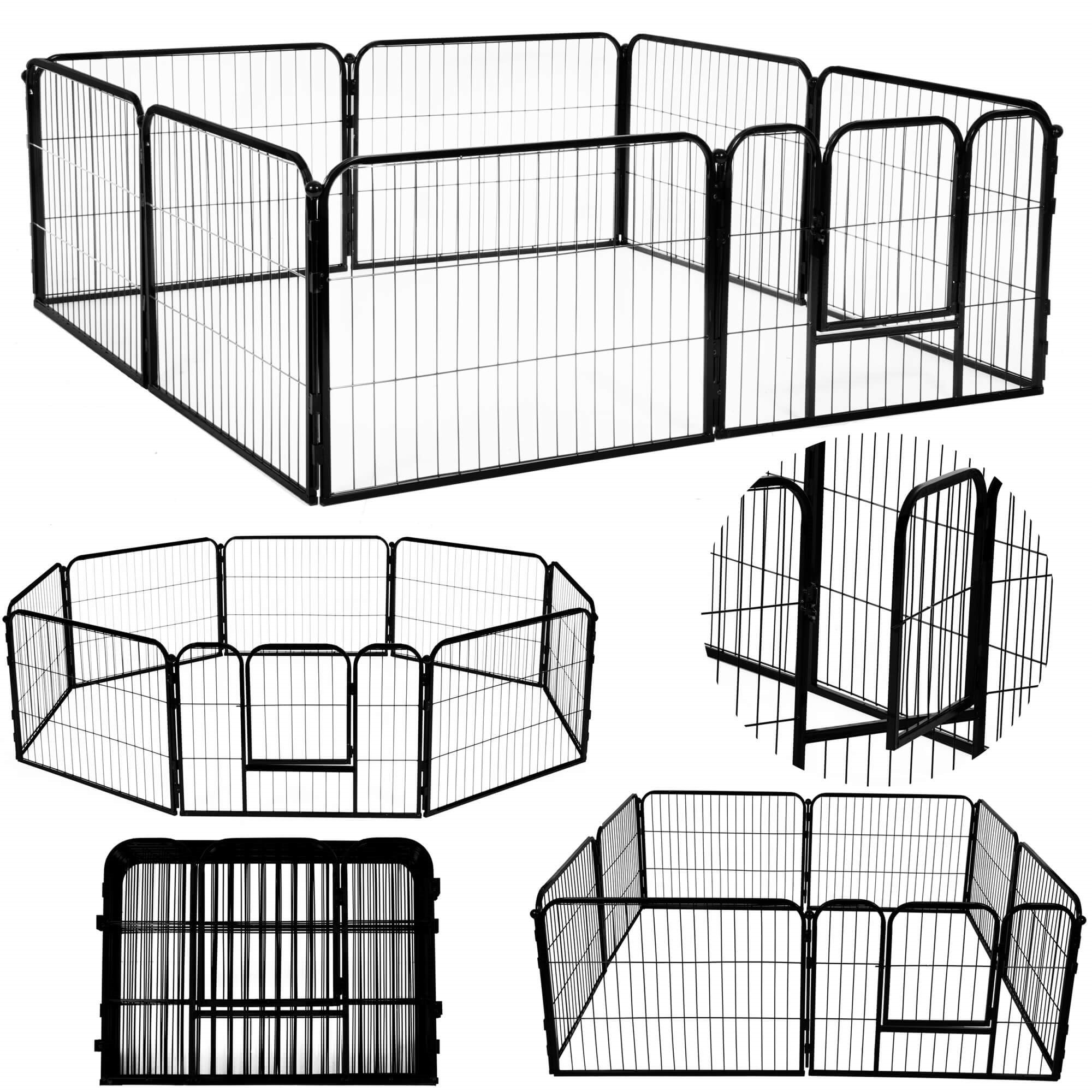 Naminių gyvūnėlių metalinis narvas springos pa1002, 165 x 165 cm 2