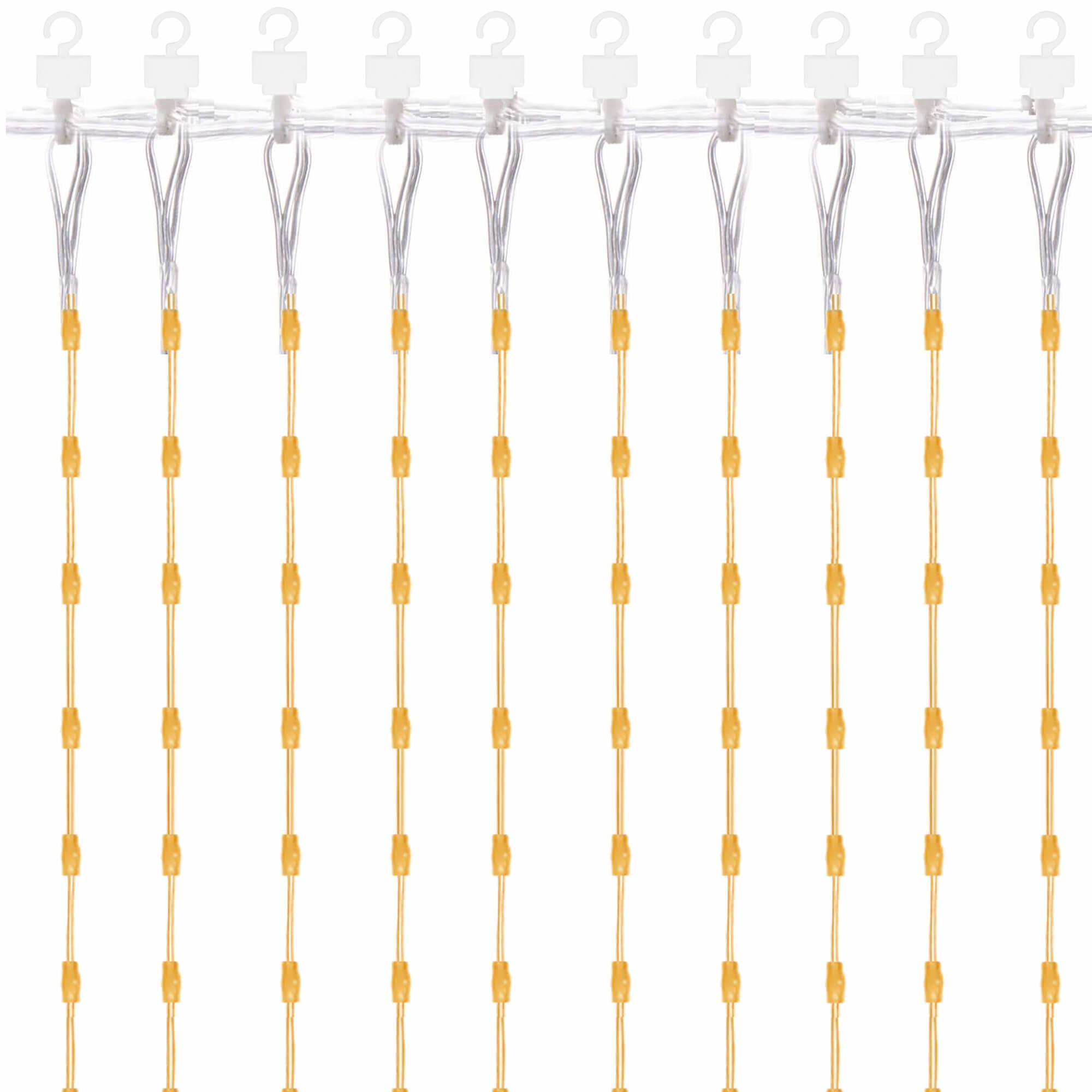 Kalėdinė girlianda springos 300 led, 3x3 m, šiltai balta
