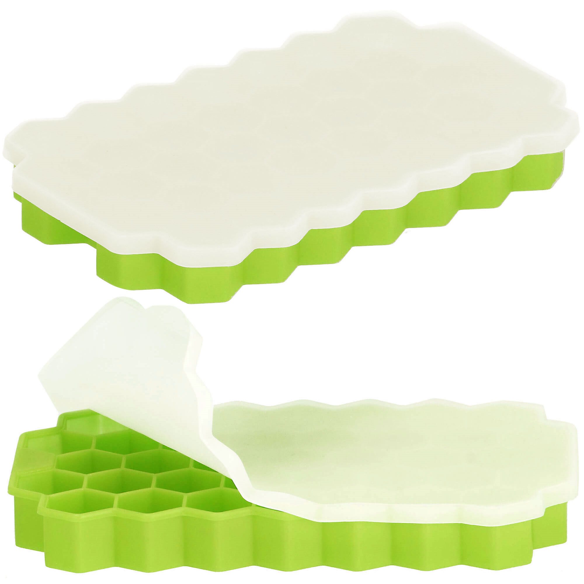 Silikoninė ledo forma Springos 20x12 cm žalia