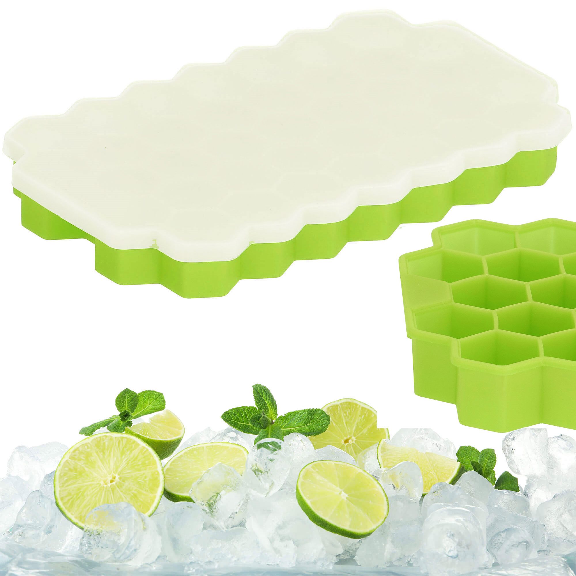 Silikoninė ledo forma Springos 20x12 cm žalia 2