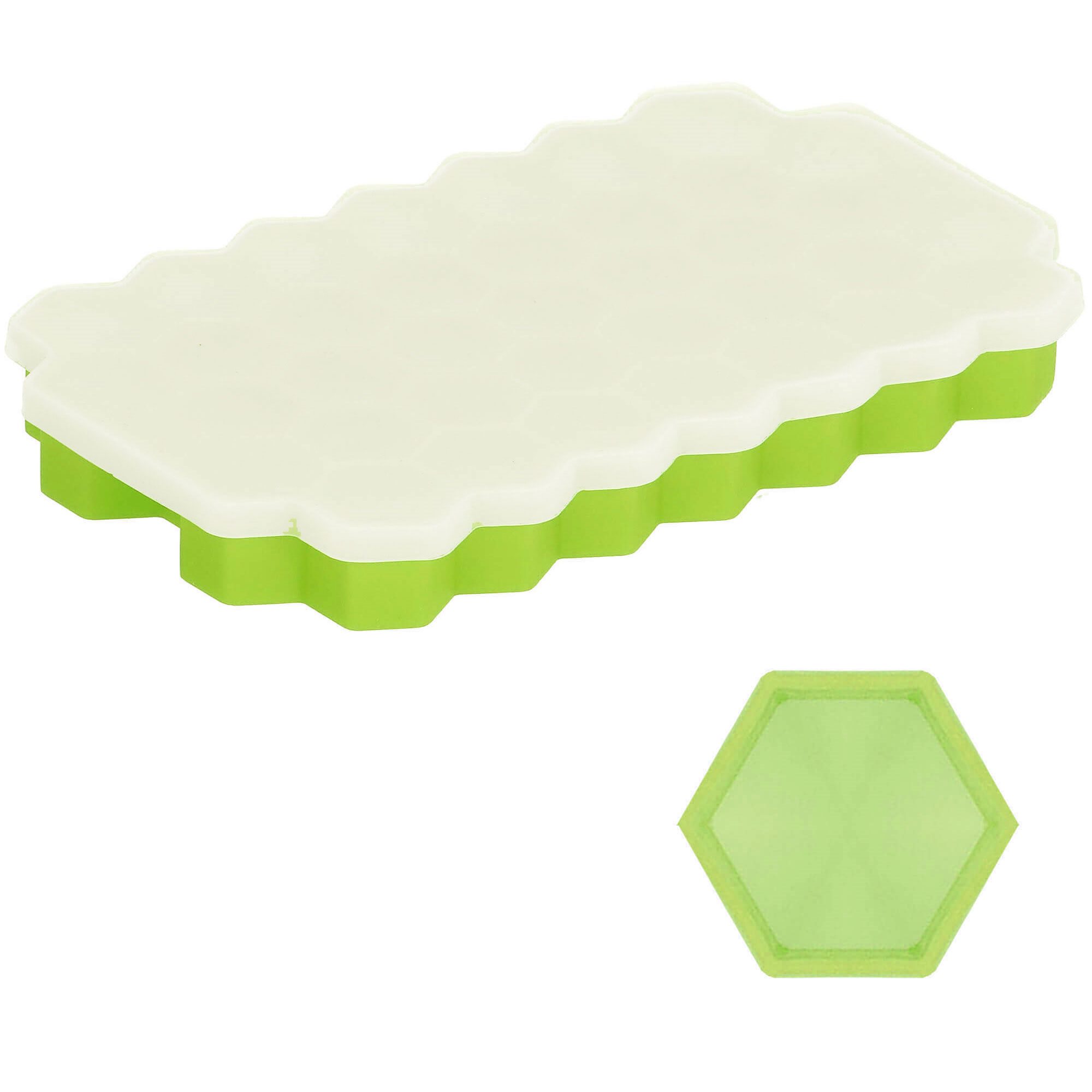 Silikoninė ledo forma Springos 20x12 cm žalia 3