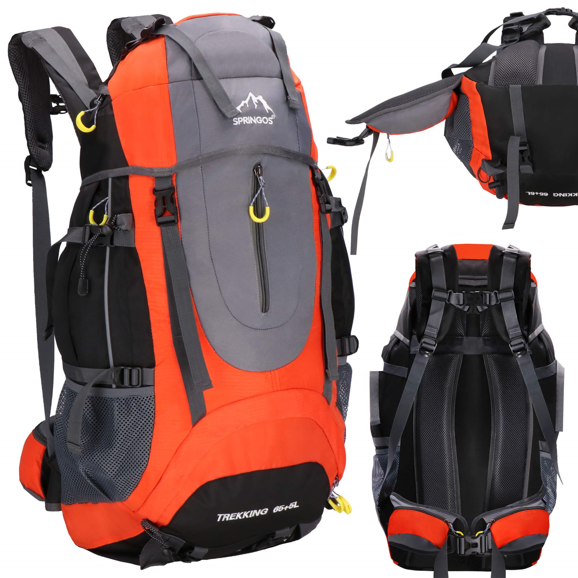 Kuprinė springos cs0128 65+5 l su lietaus apsauga 2