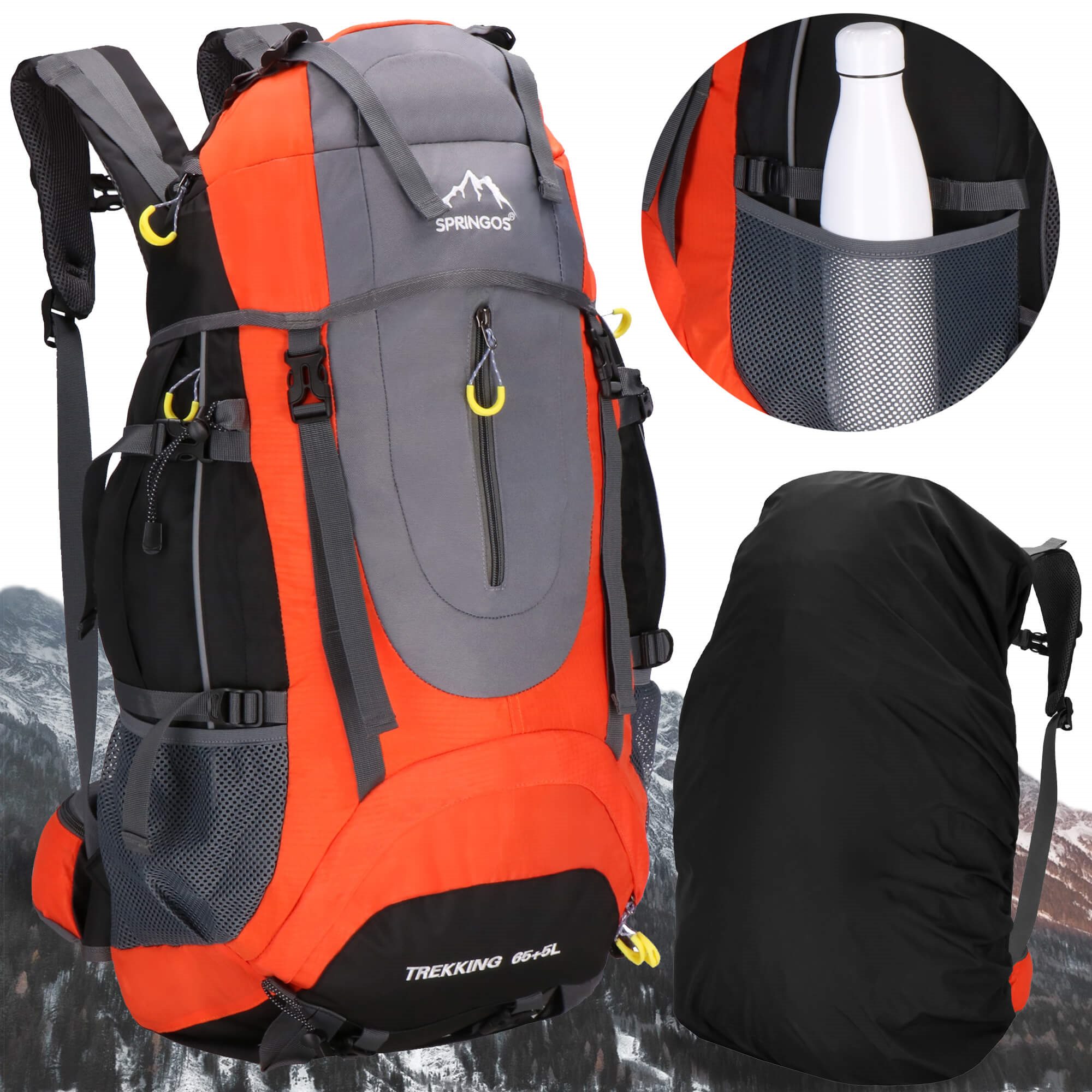Kuprinė springos cs0128 65+5 l su lietaus apsauga 3
