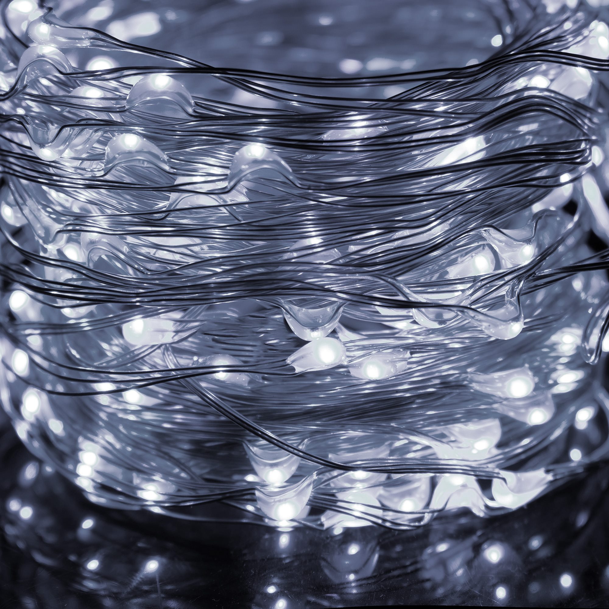 Kalėdinės lemputės springos cl0094 300 led šaltai balta, 2 m