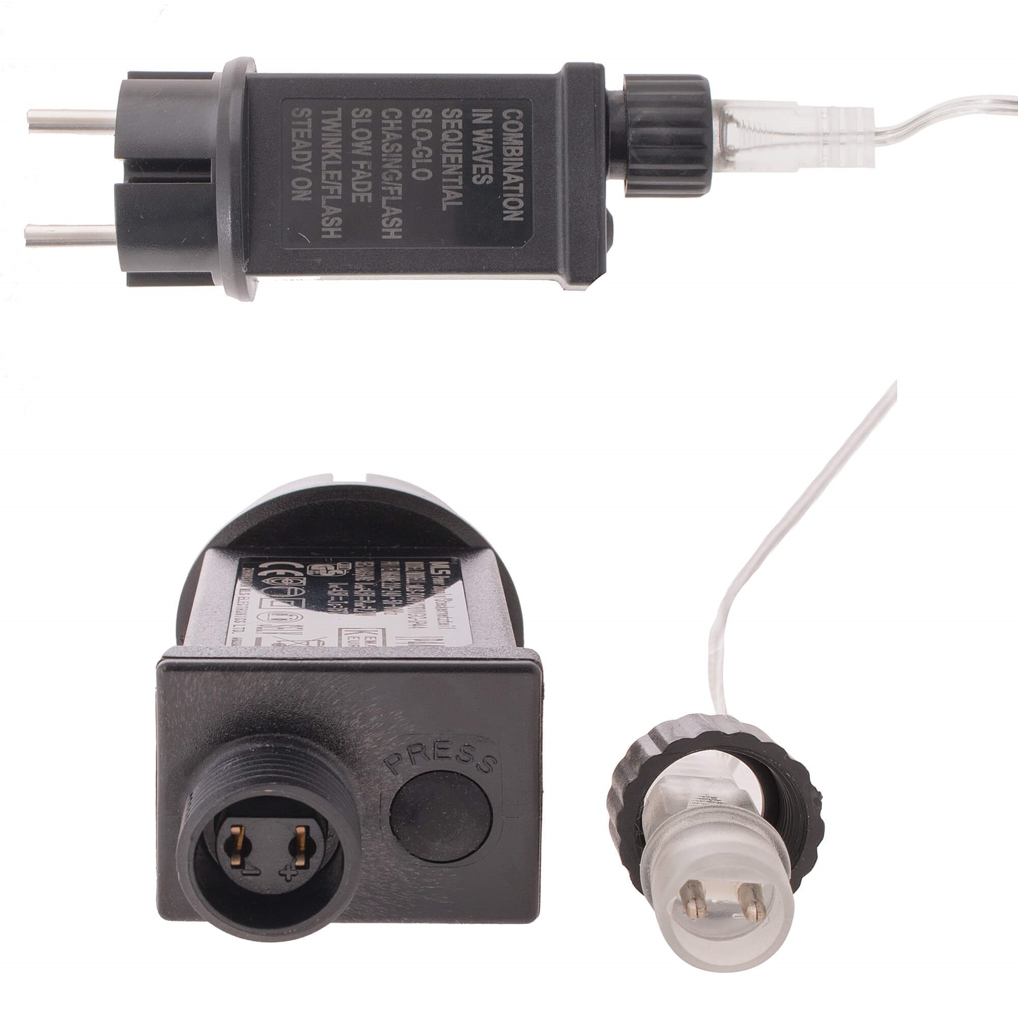 Kalėdinės lemputės springos cl0094 300 led šaltai balta, 2 m