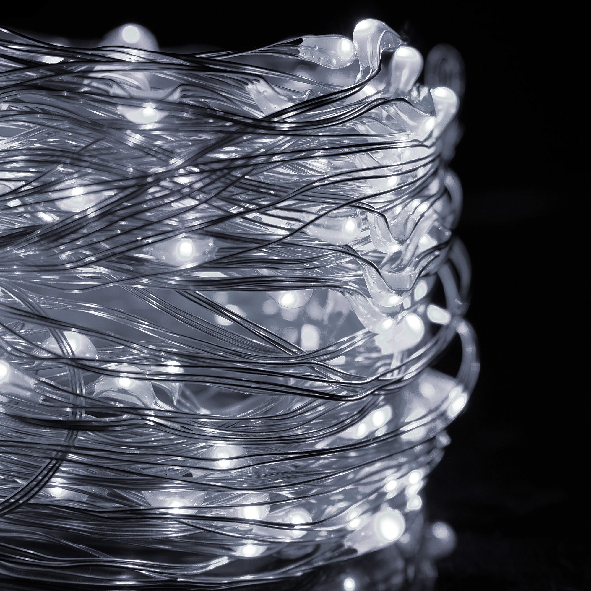 Kalėdinės lemputės springos cl0094 300 led šaltai balta, 2 m