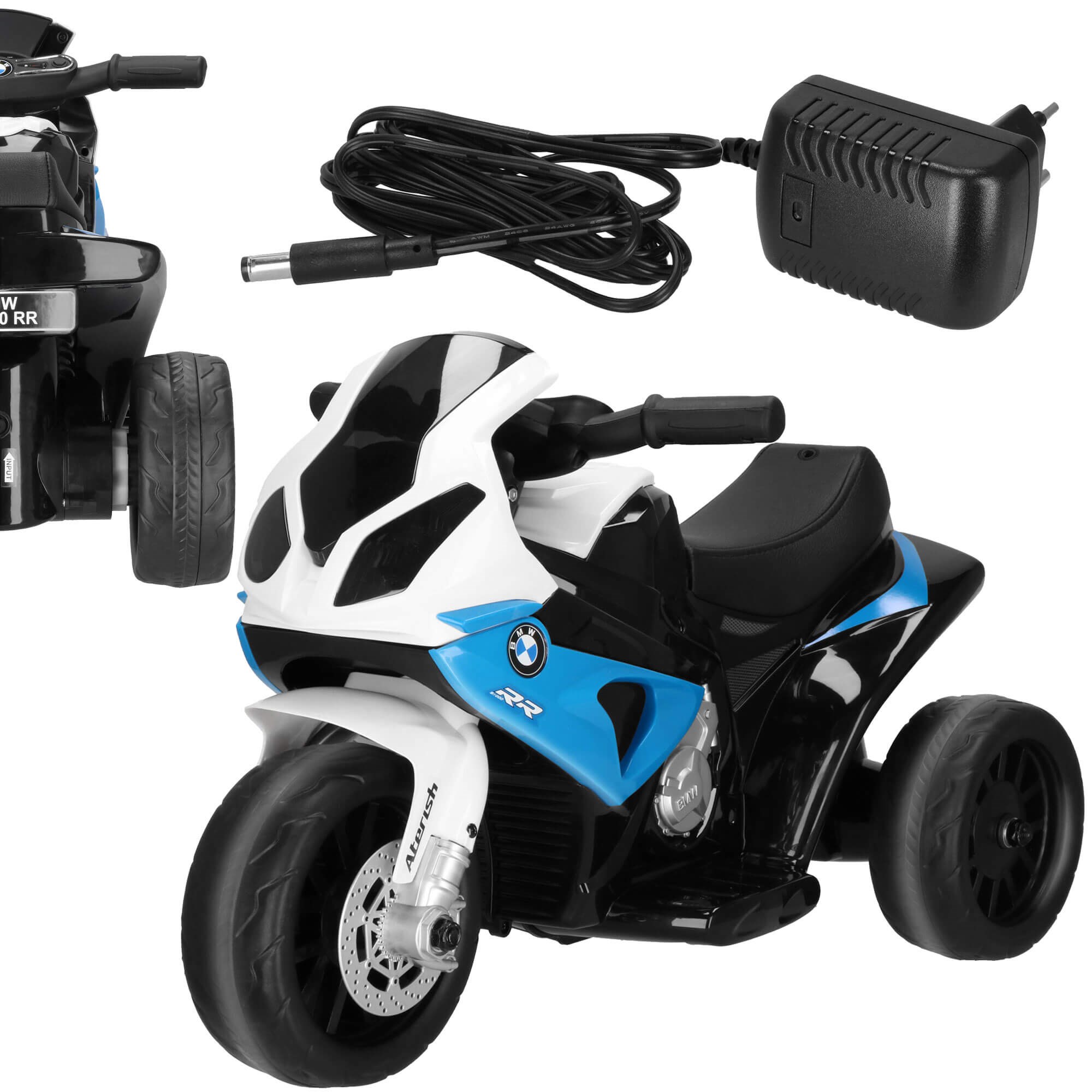 Elektrinis triratis motociklas vaikams Springos BMW S 1000 RR