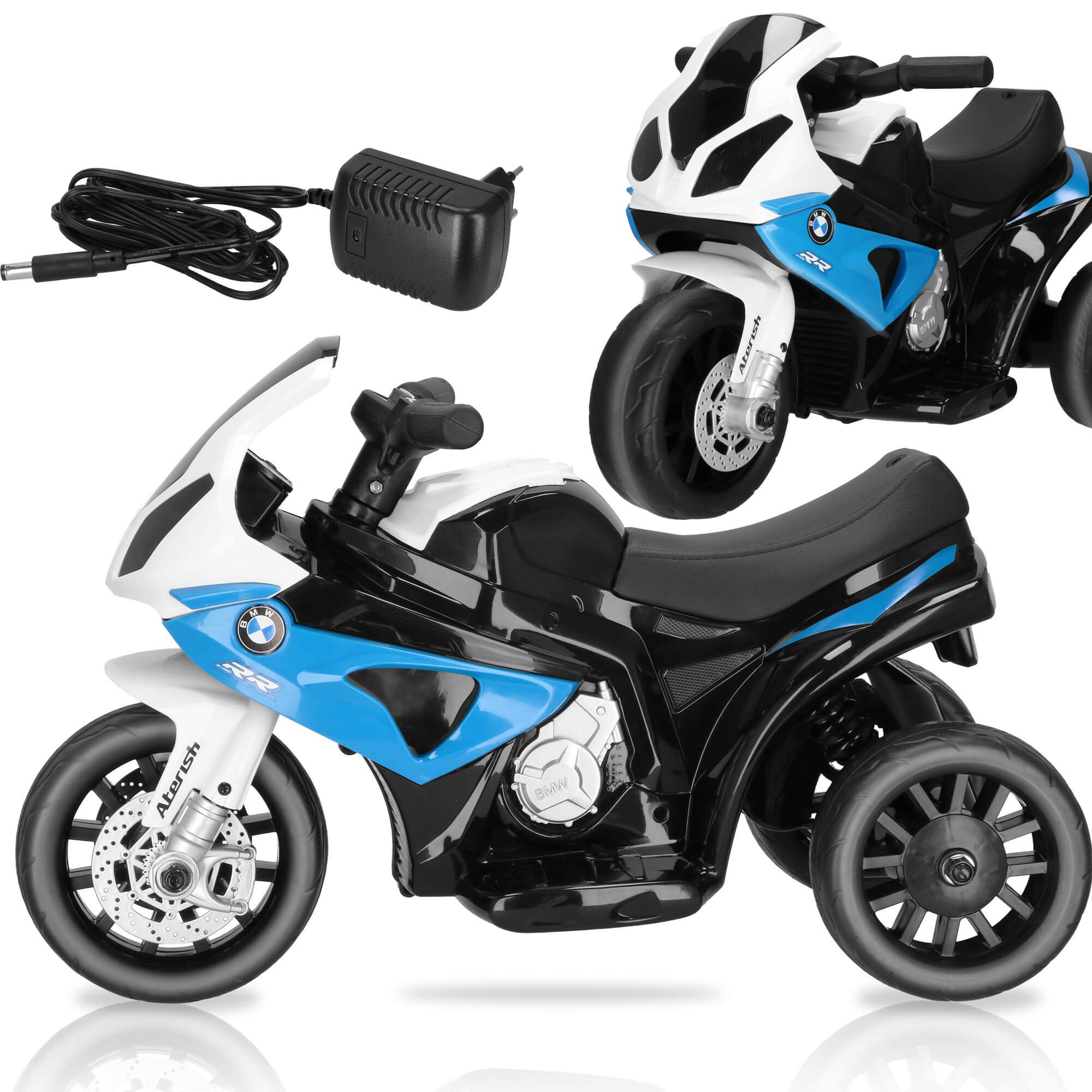 Elektrinis triratis motociklas vaikams Springos BMW S 1000 RR 2