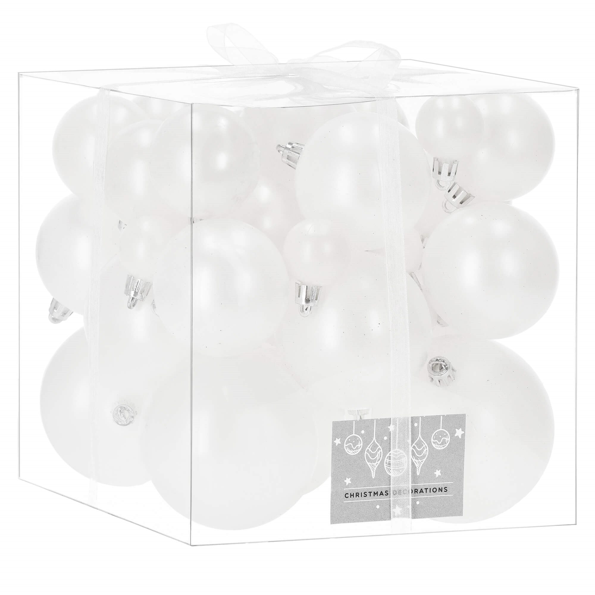 Kalėdiniai žaisliukai springos, 37 vnt., 4-8 cm